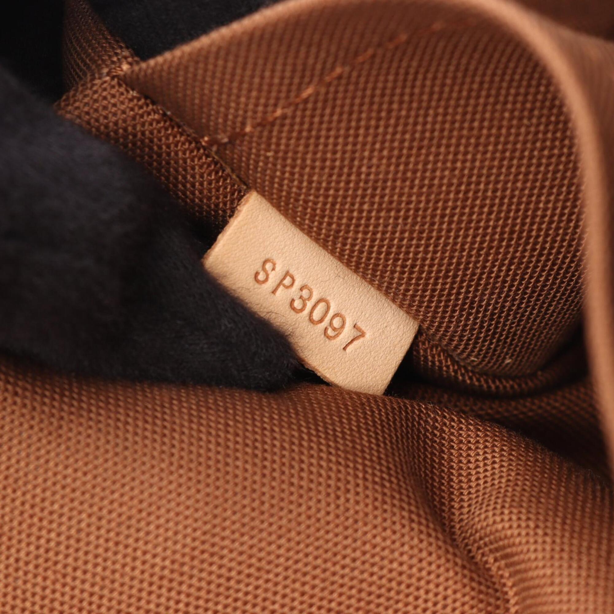 Louis Vuitton Brown Monogram Coated Canvas Leather Handbag (Pre-Owned)