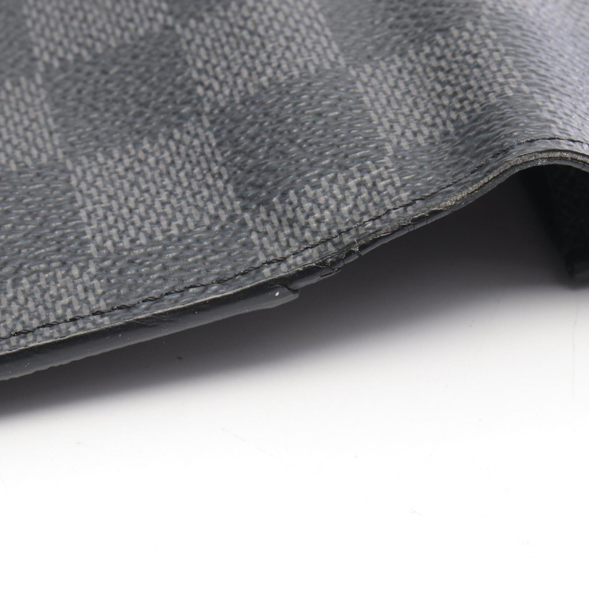Louis Vuitton Black Pvc Leather Long Wallet (Bi-Fold) (Pre-Owned)
