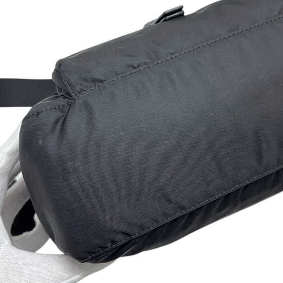 Prada Black Nero Vela Nylon Shoulder Bag (Pre-Owned)
