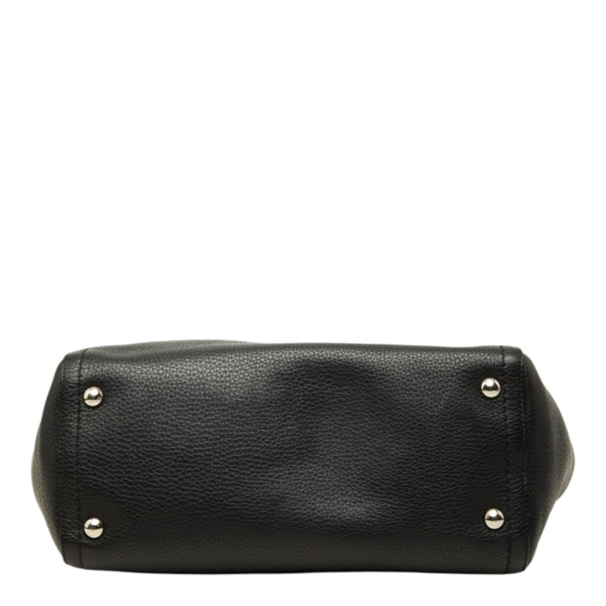 Salvatore Ferragamo Black Leather Handbag Shoulder Bag (Pre-Owned)