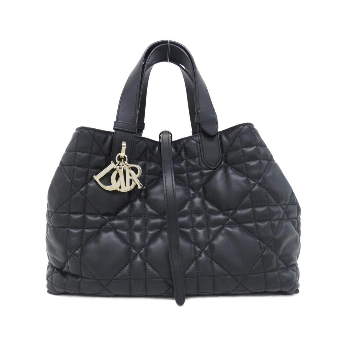Christian Dior Black Leather Handbag Pouch (Pre-Owned)