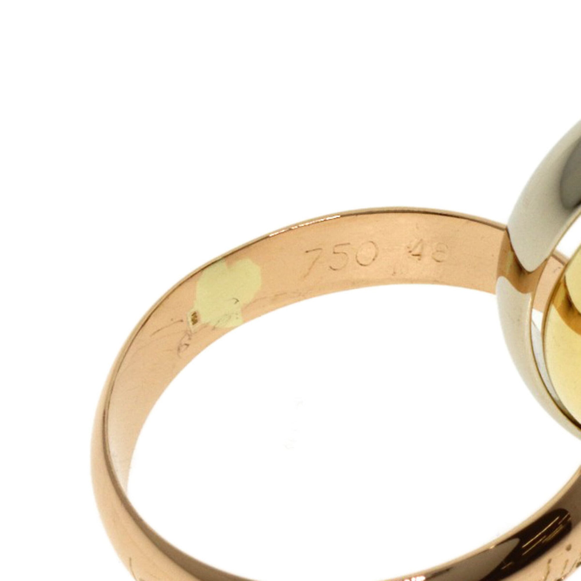 Cartier Trinity Pink White Yellow Band Ring (Pre-Owned)