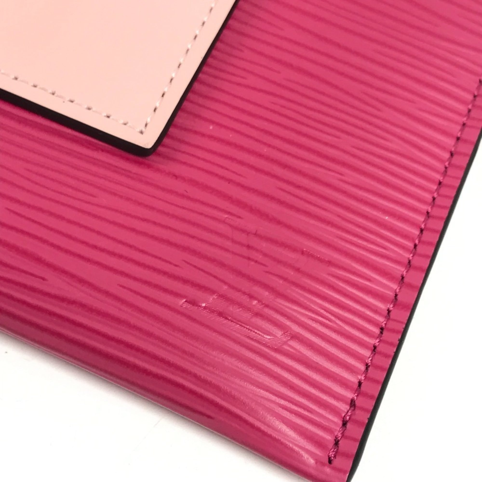 Louis Vuitton Coquelicots Pink Red Color Epi Leather Clutch Bag Handbag Pochette Pouch (Pre-Owned)