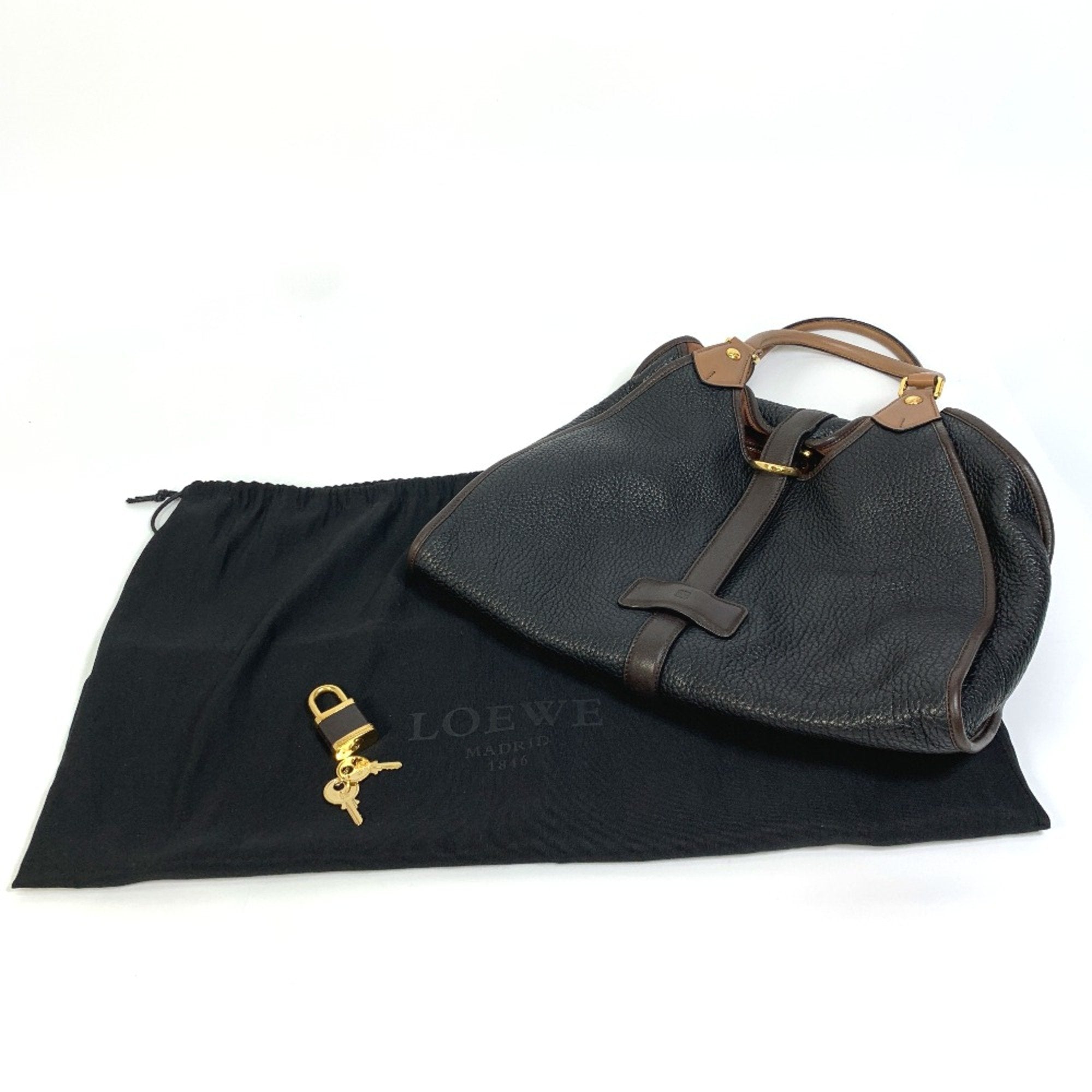 Loewe Black Leather Handbag (Pre-Owned)