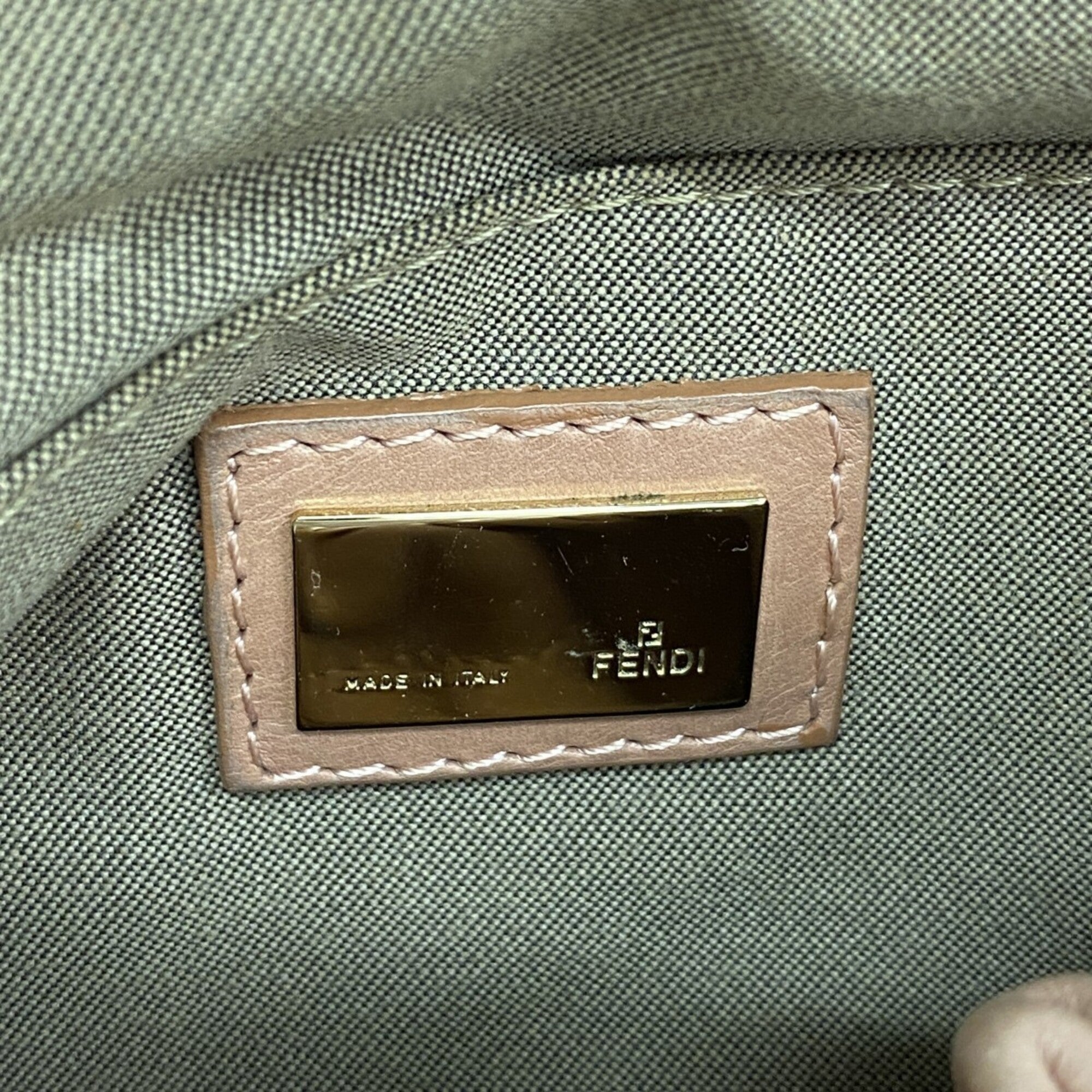 Fendi Pink Leather Handbag (Pre-Owned)