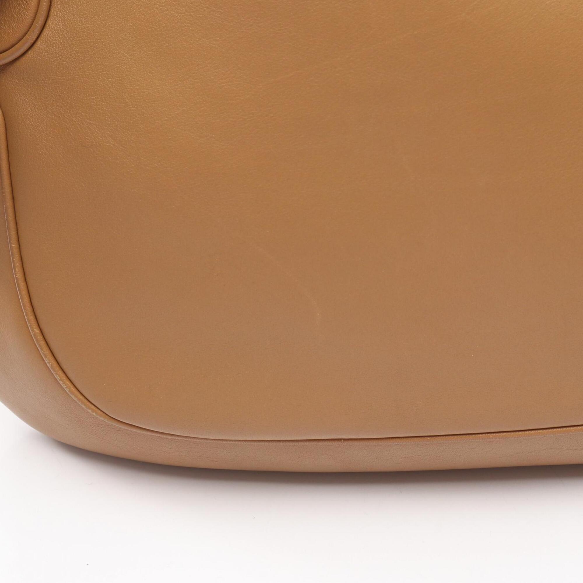 Salvatore Ferragamo Brown Leather Handbag Shoulder Bag (Pre-Owned)