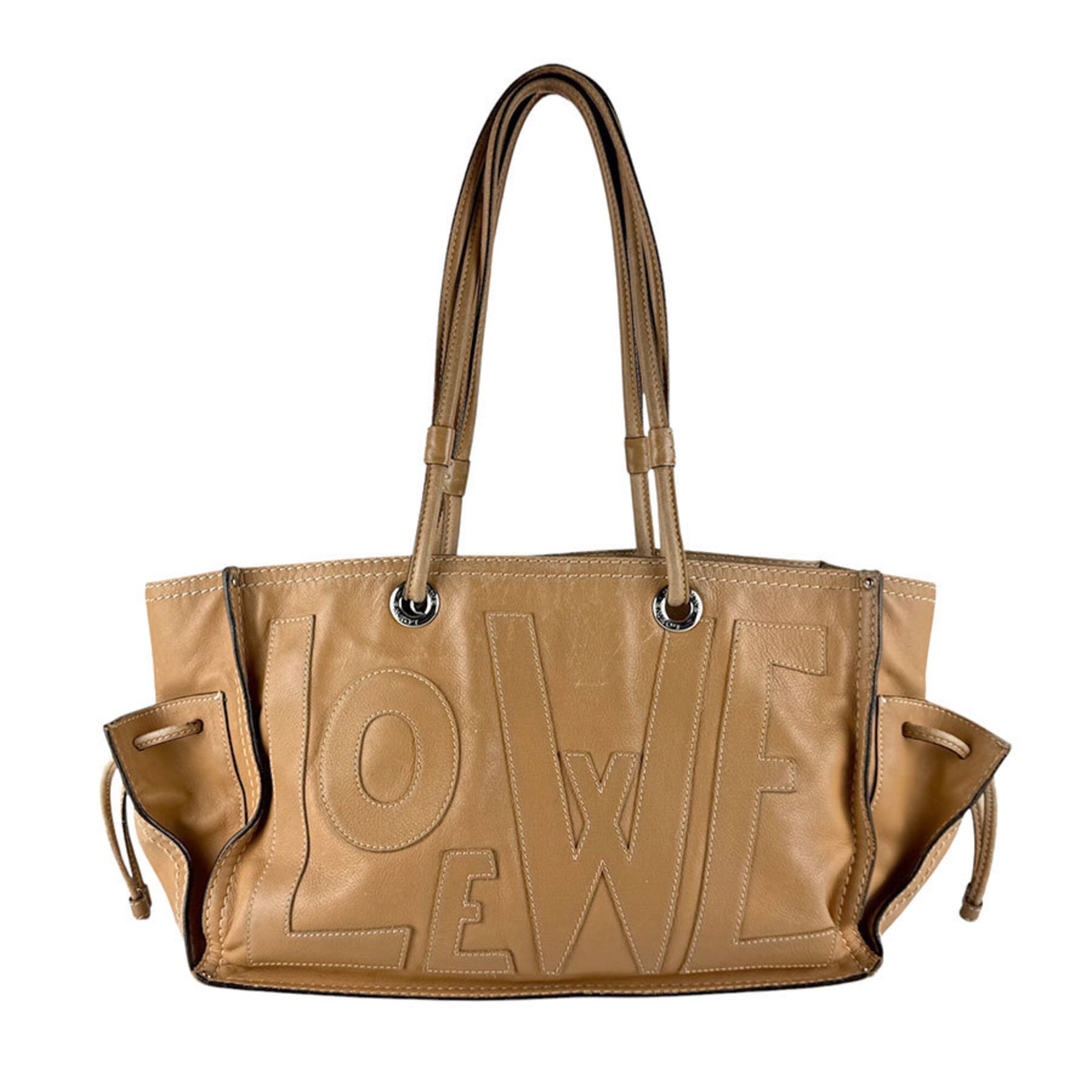 Loewe Light Brown Leather Shoulder Bag (Pre-Owned)