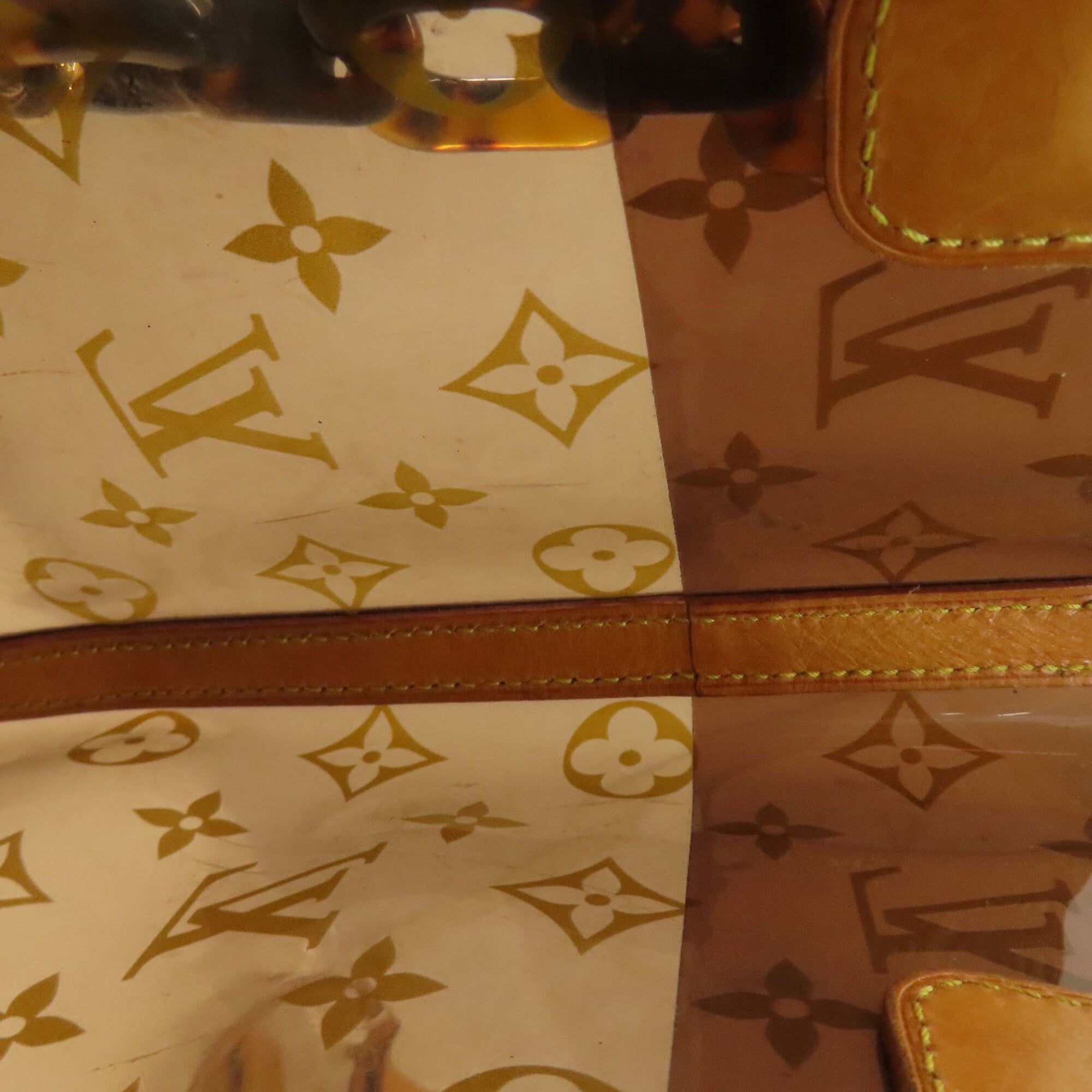 Louis Vuitton Brown Vinyl Tote Bag (Pre-Owned)