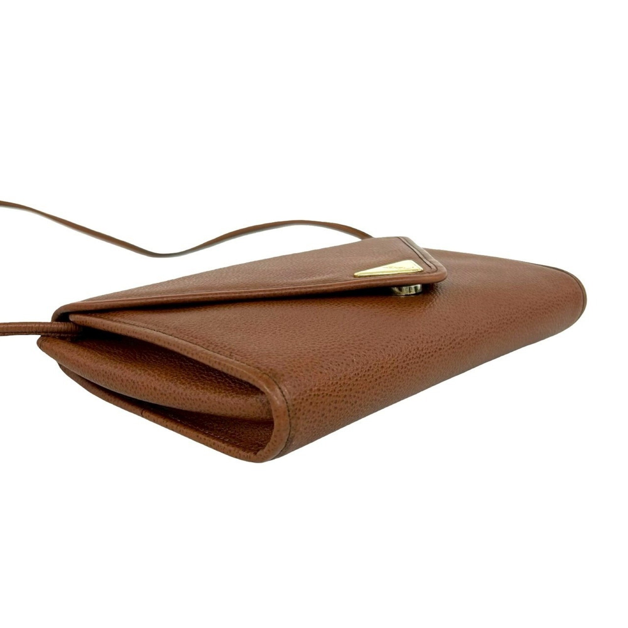 Yves Saint Laurent Brown Leather Shoulder Bag (Pre-Owned)