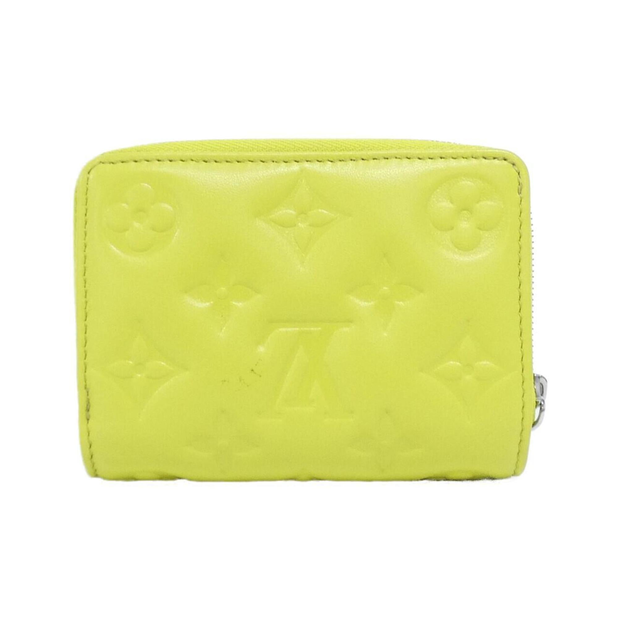 Louis Vuitton Yellow Leather Long Wallet (Bi-Fold) (Pre-Owned)