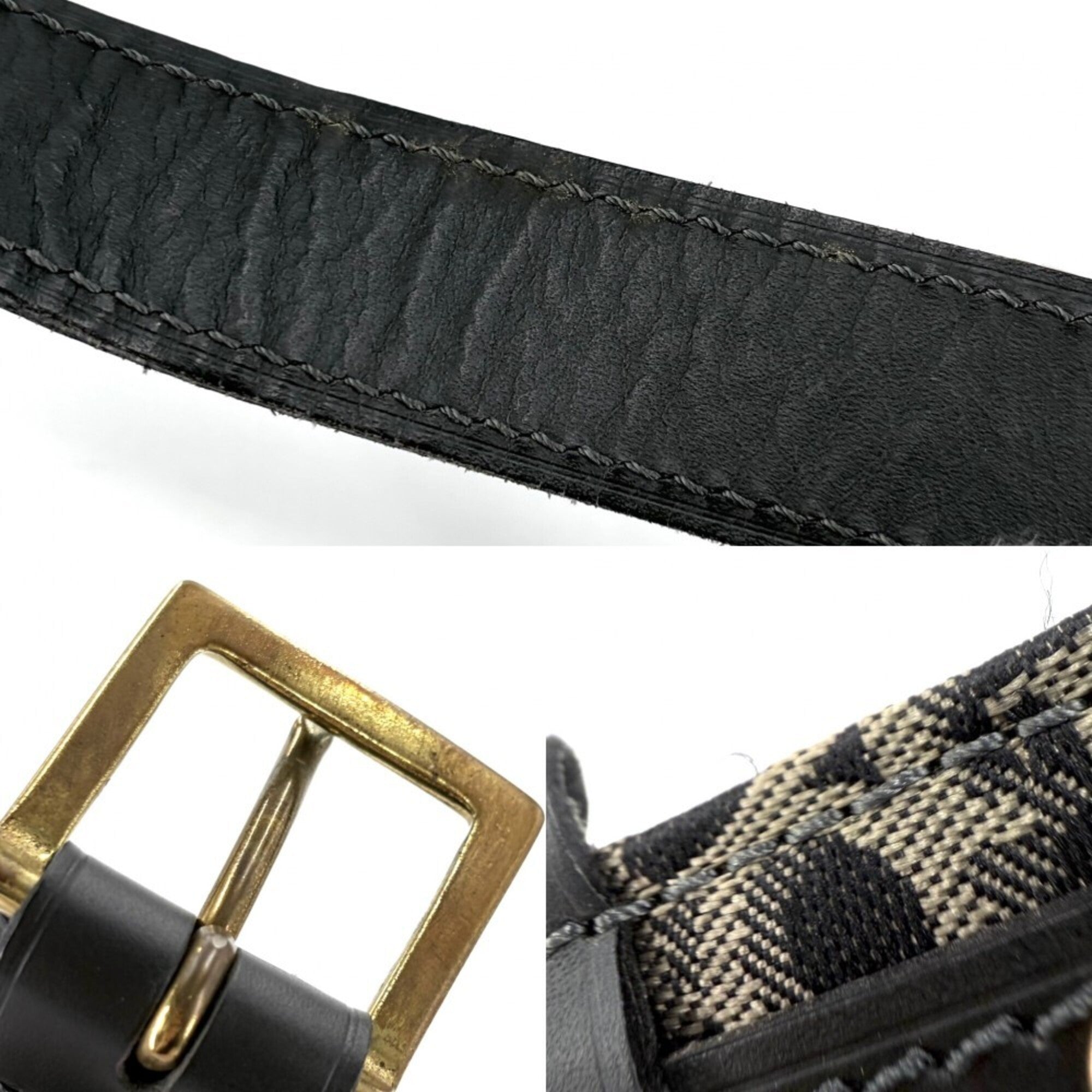 Christian Dior Black Gold Shoulder Bag (Pre-Owned)