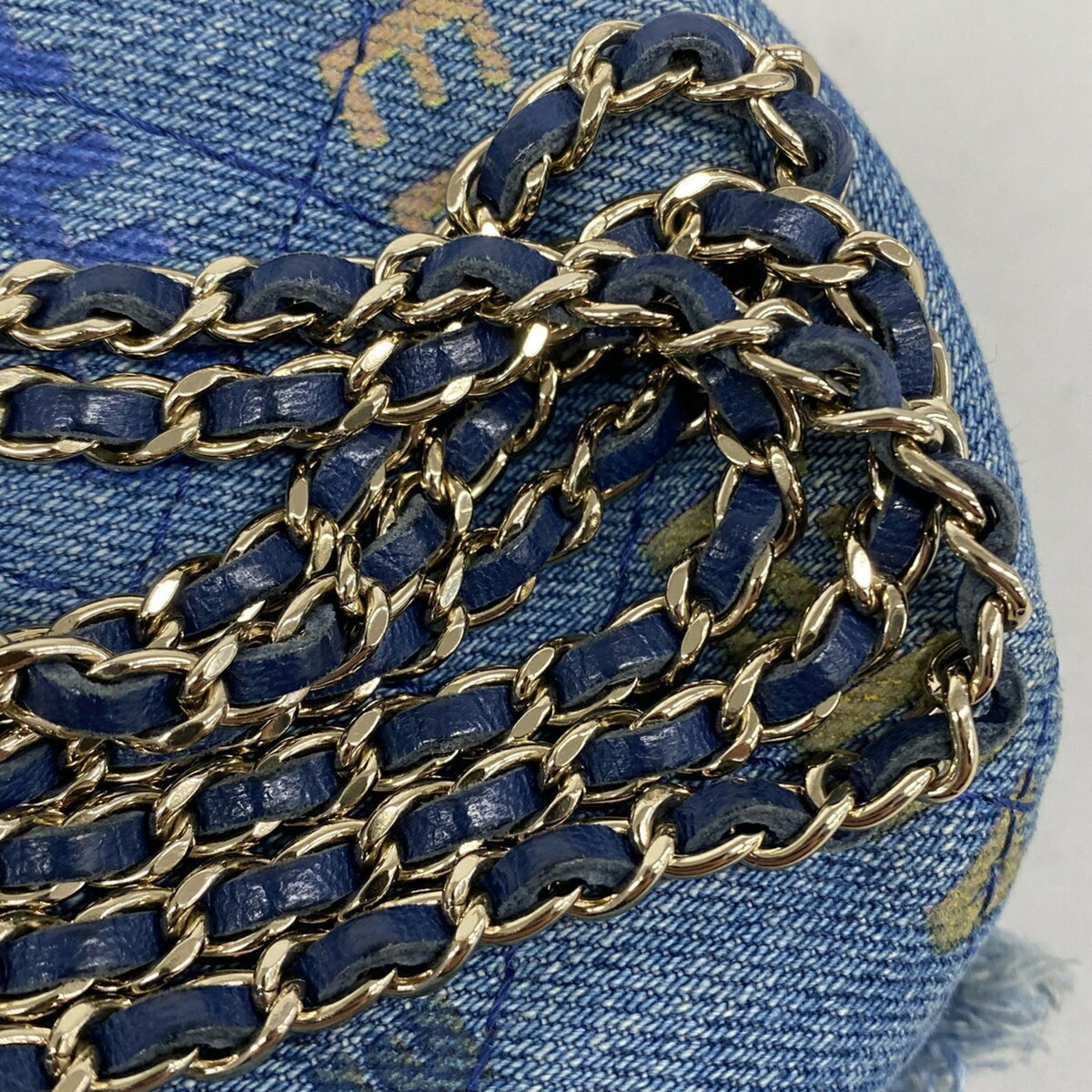 Chanel Blue Denim Shoulder Bag (Pre-Owned)