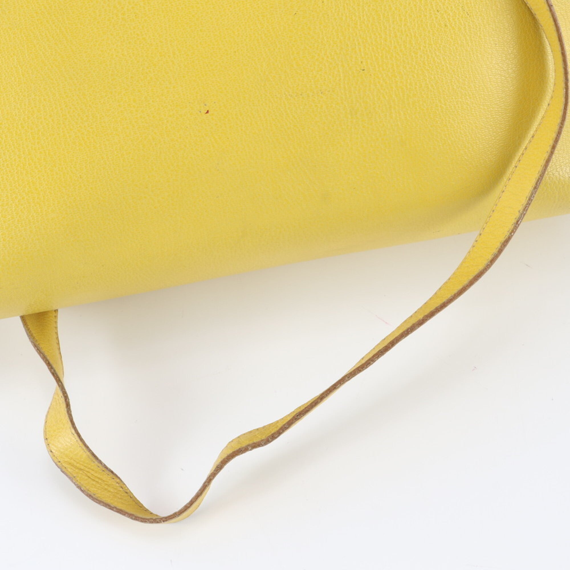Salvatore Ferragamo Yellow Jacquard Handbag Shoulder Bag Tote Bag (Pre-Owned)