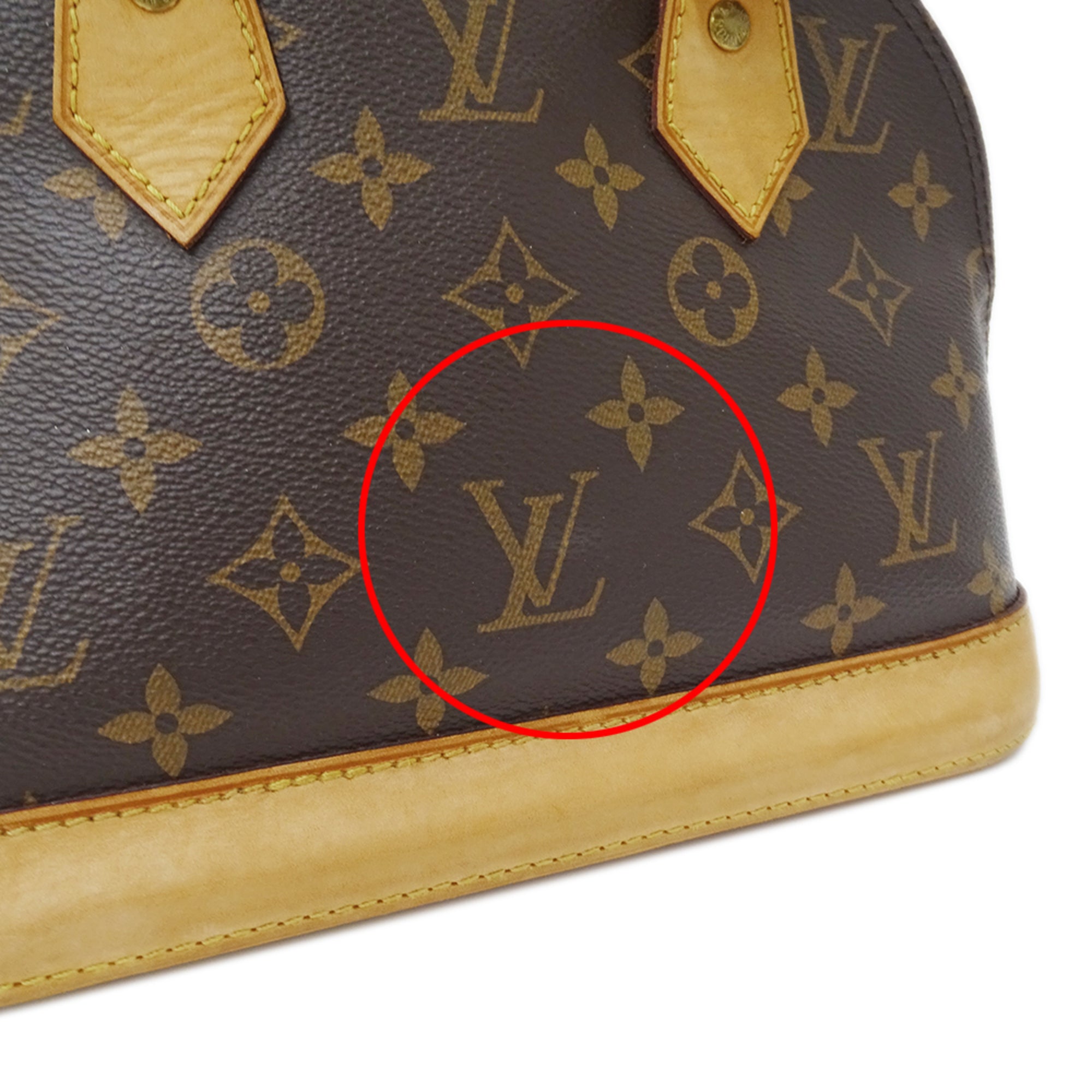 Louis Vuitton Brown Monogram Canvas Handbag Shoulder Bag (Pre-Owned)