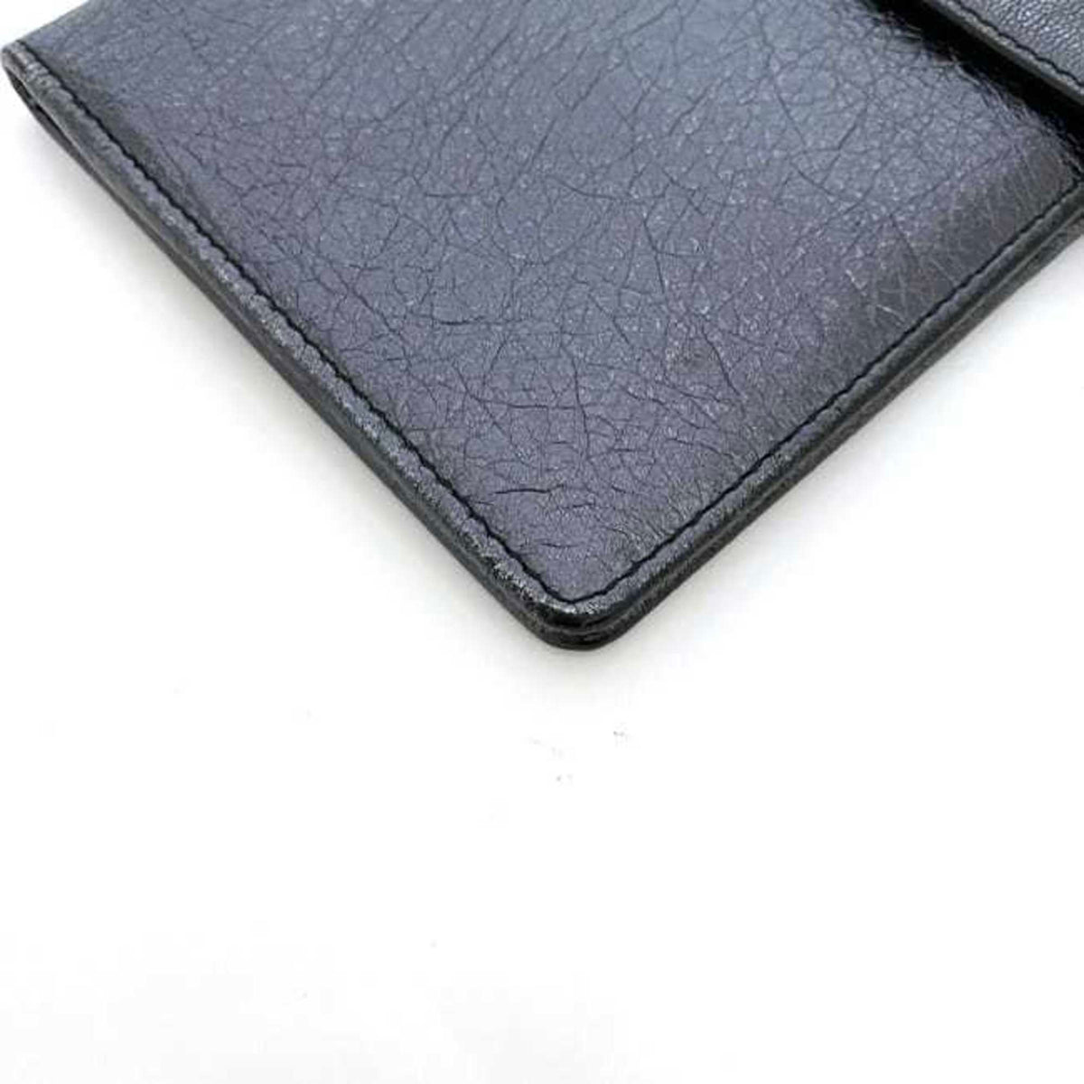 Salvatore Ferragamo Vara Silver Leather Long Wallet (Bi-Fold) (Pre-Owned)