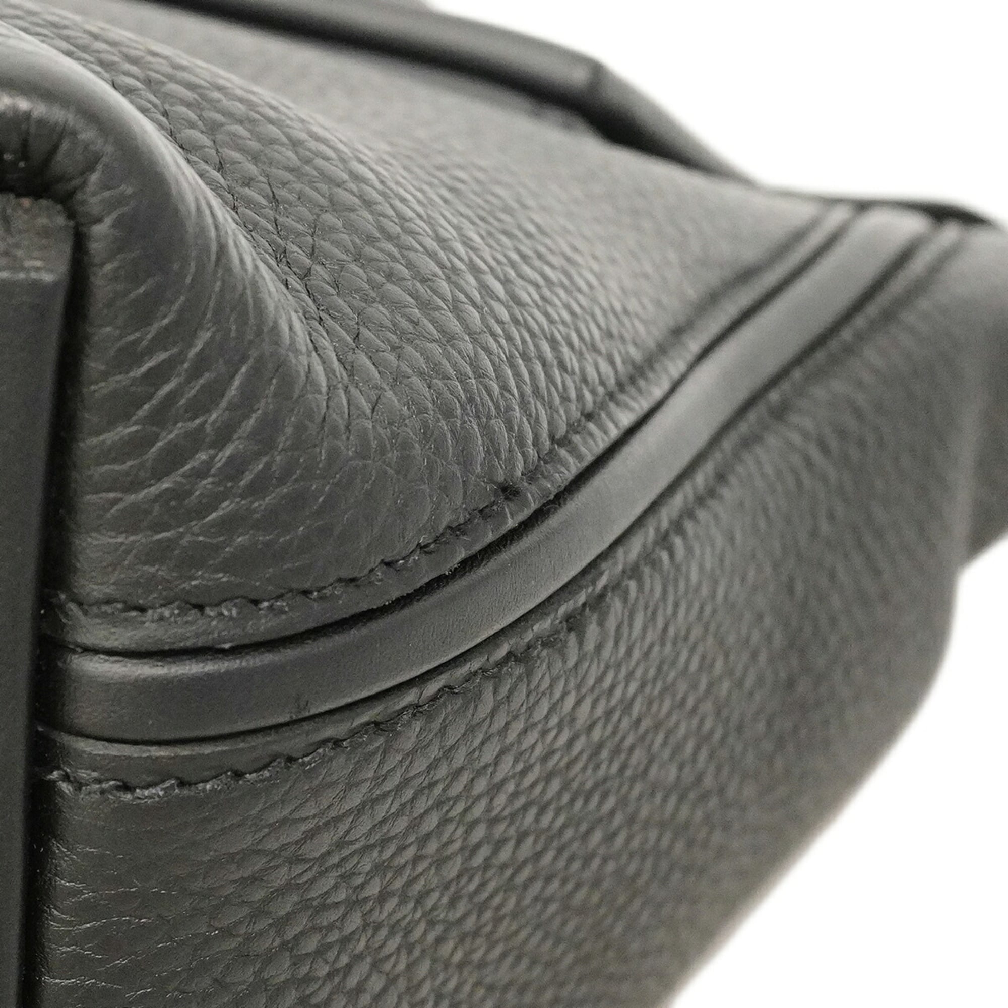 Hermes Black Togo Leather Swift Leather Handbag (Pre-Owned)