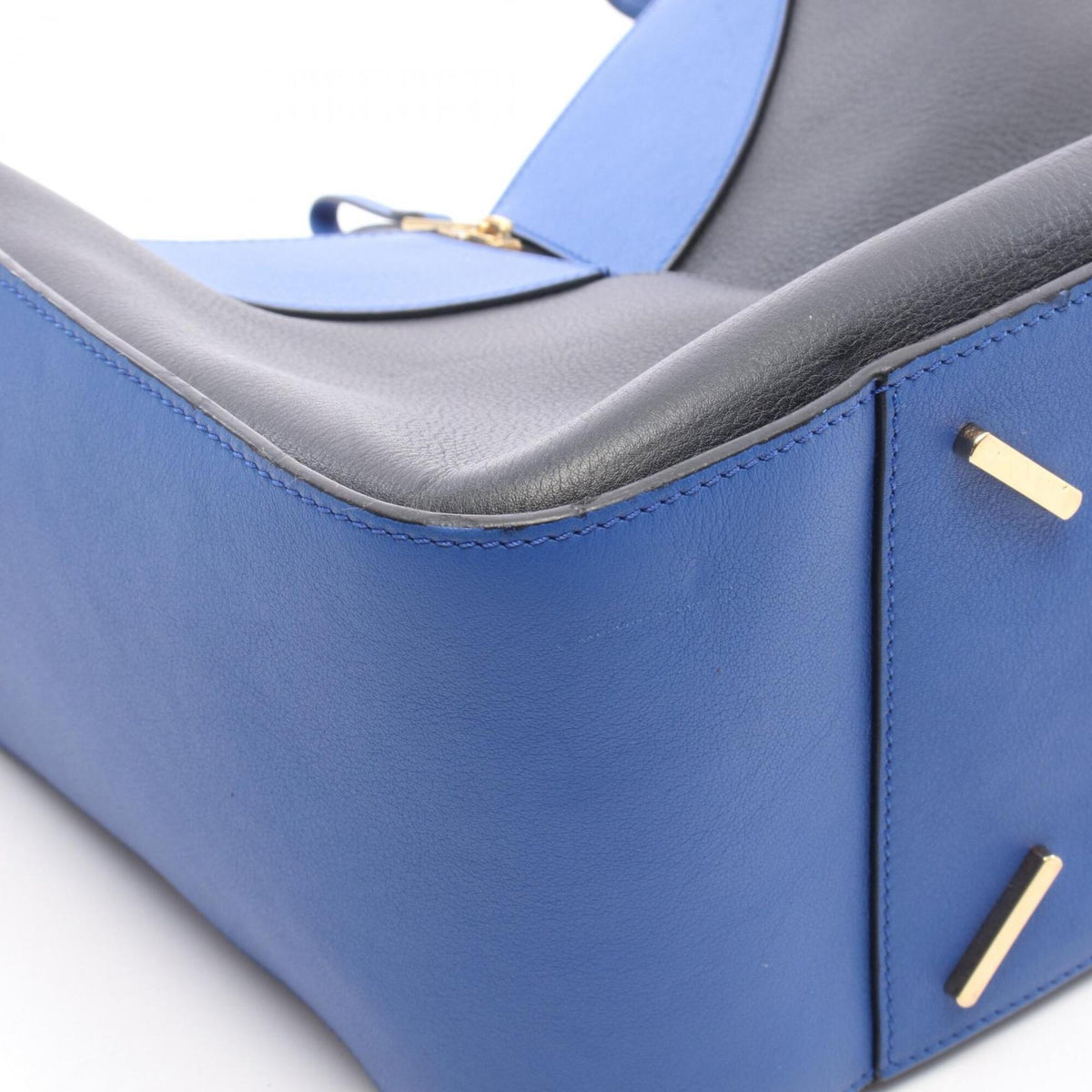 Loewe Black Blue Leather Handbag (Pre-Owned)