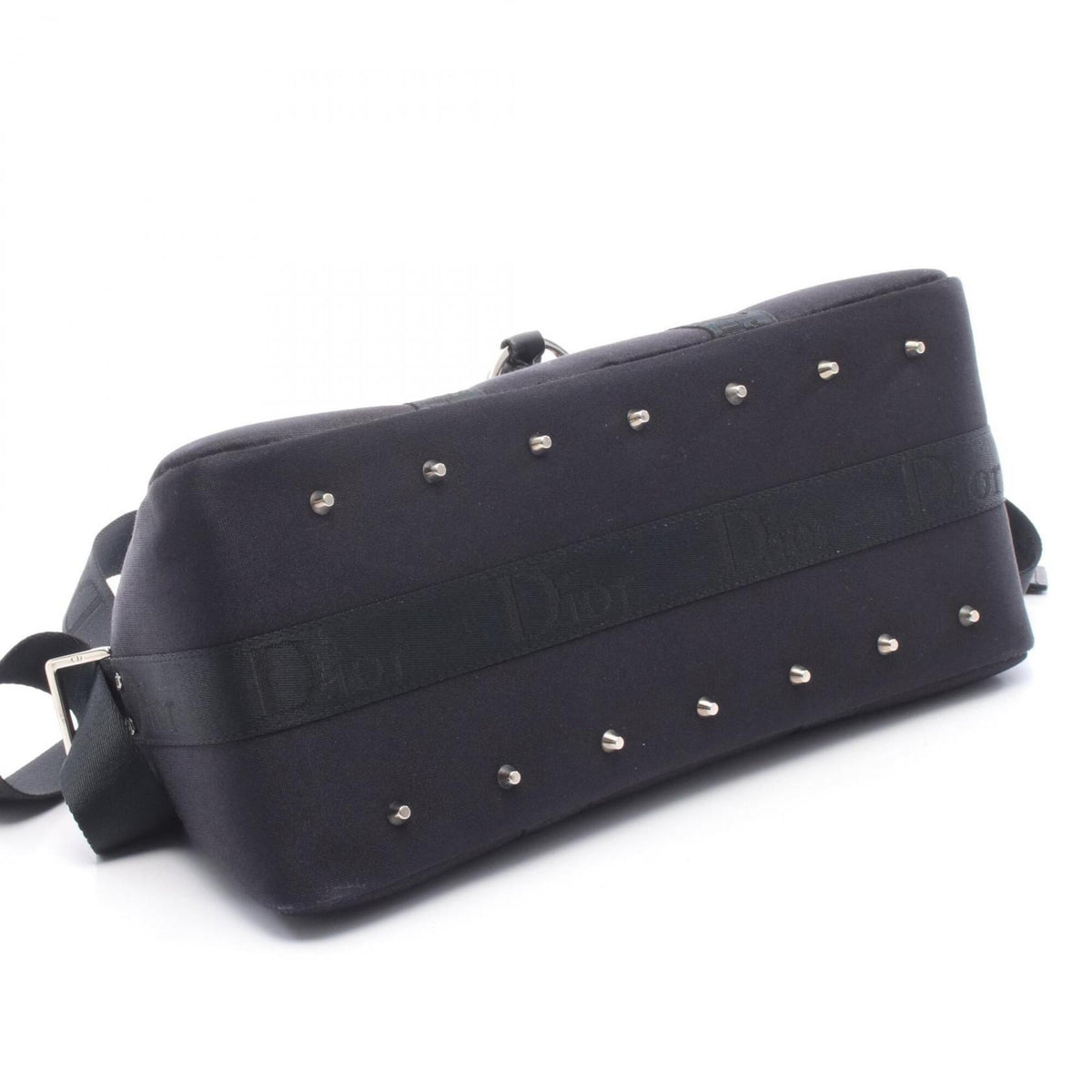 Christian Dior Black Canvas Leather Handbag (Pre-Owned)