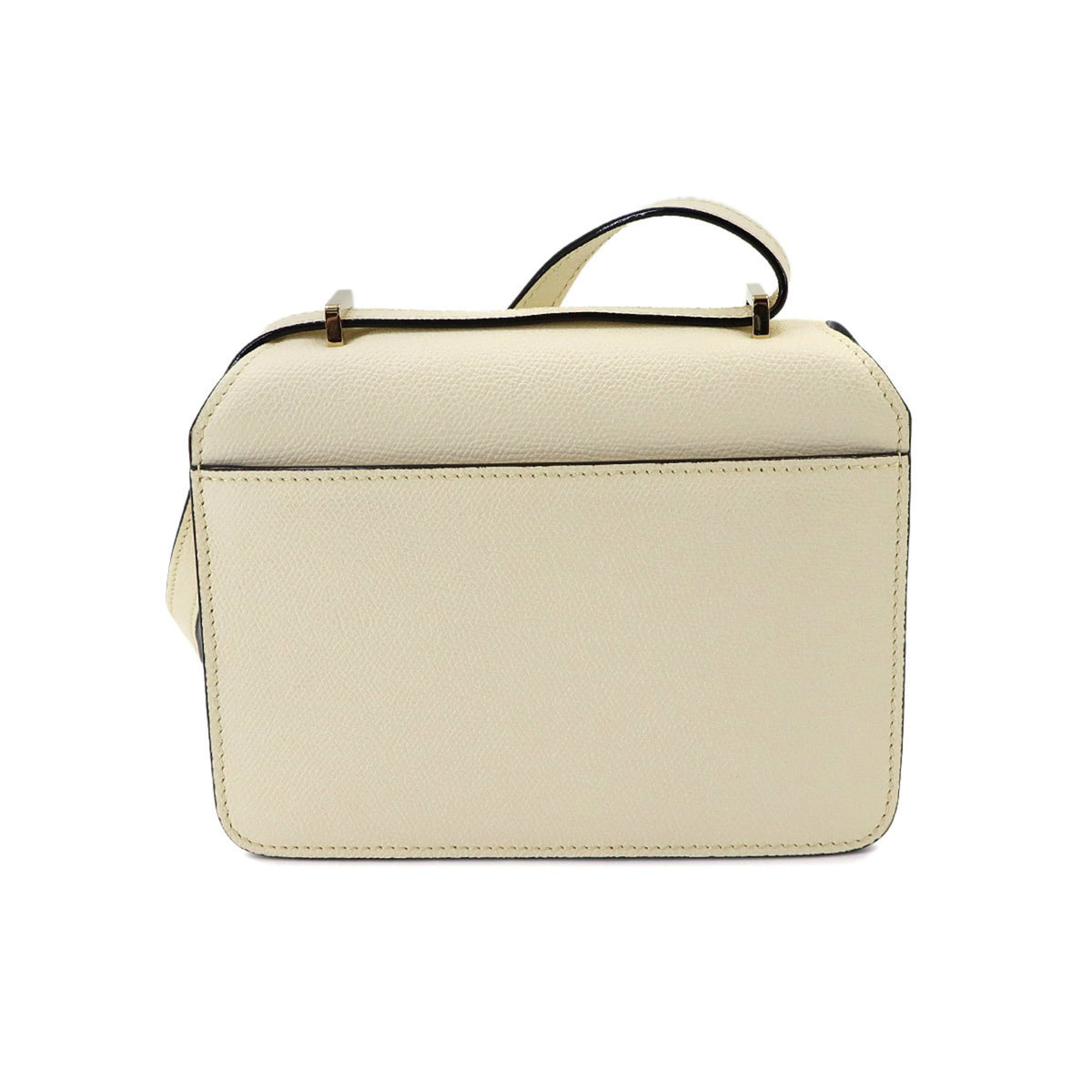 Valextra White Leather Handbag Shoulder Bag (Pre-Owned)