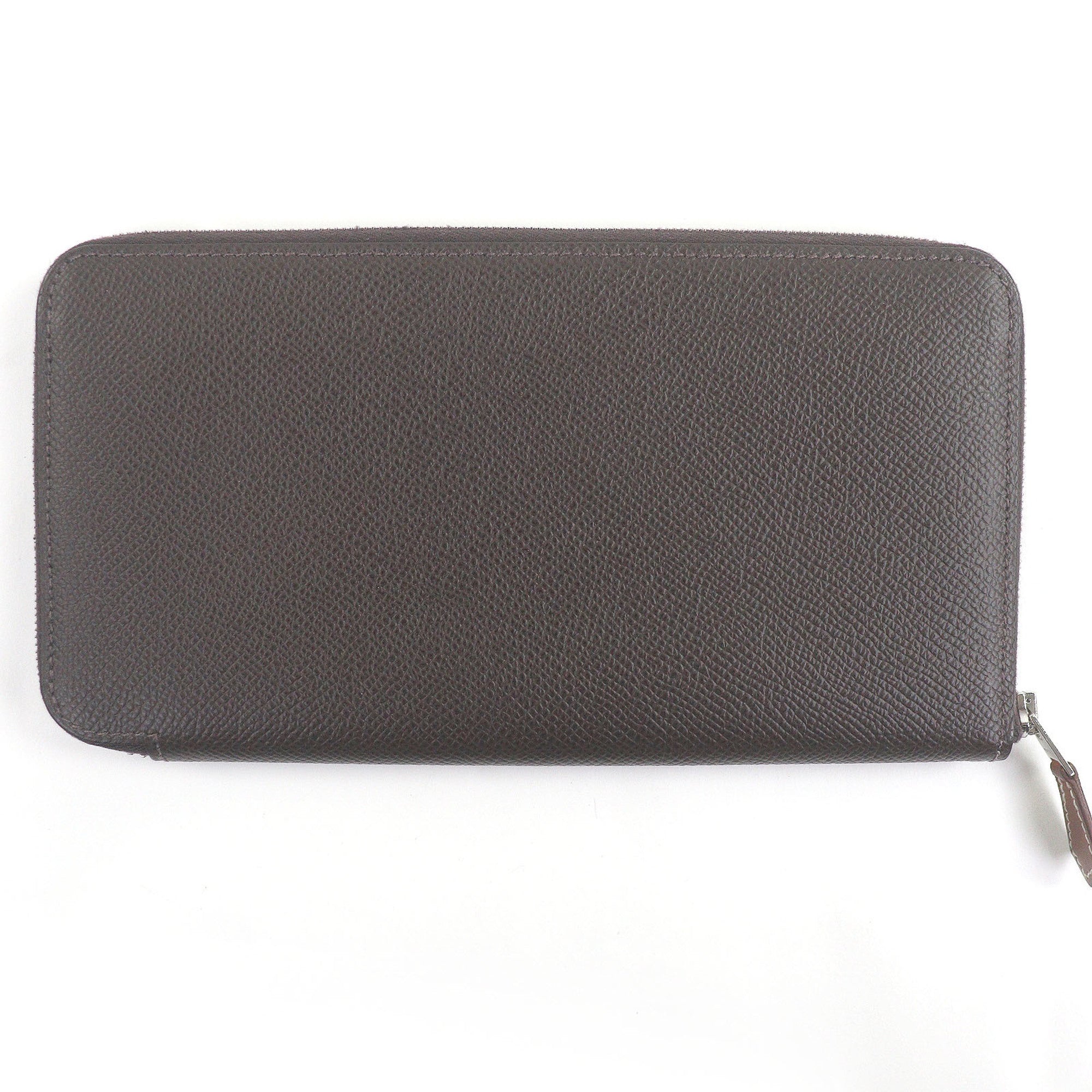 Hermes Ebene Epsom Leather Long Wallet (Bi-Fold) (Pre-Owned)