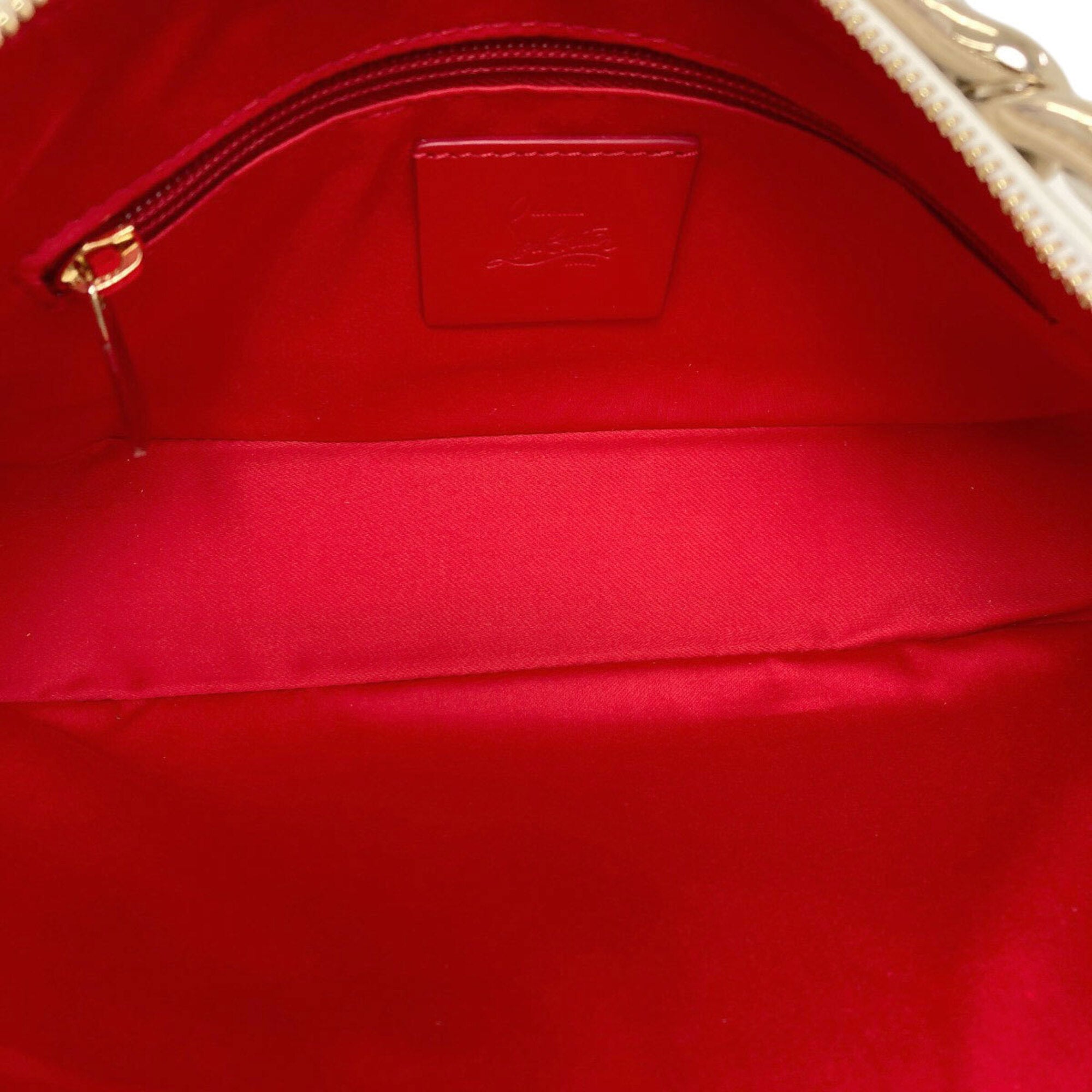 Christian Louboutin White Leather Shoulder Bag (Pre-Owned)