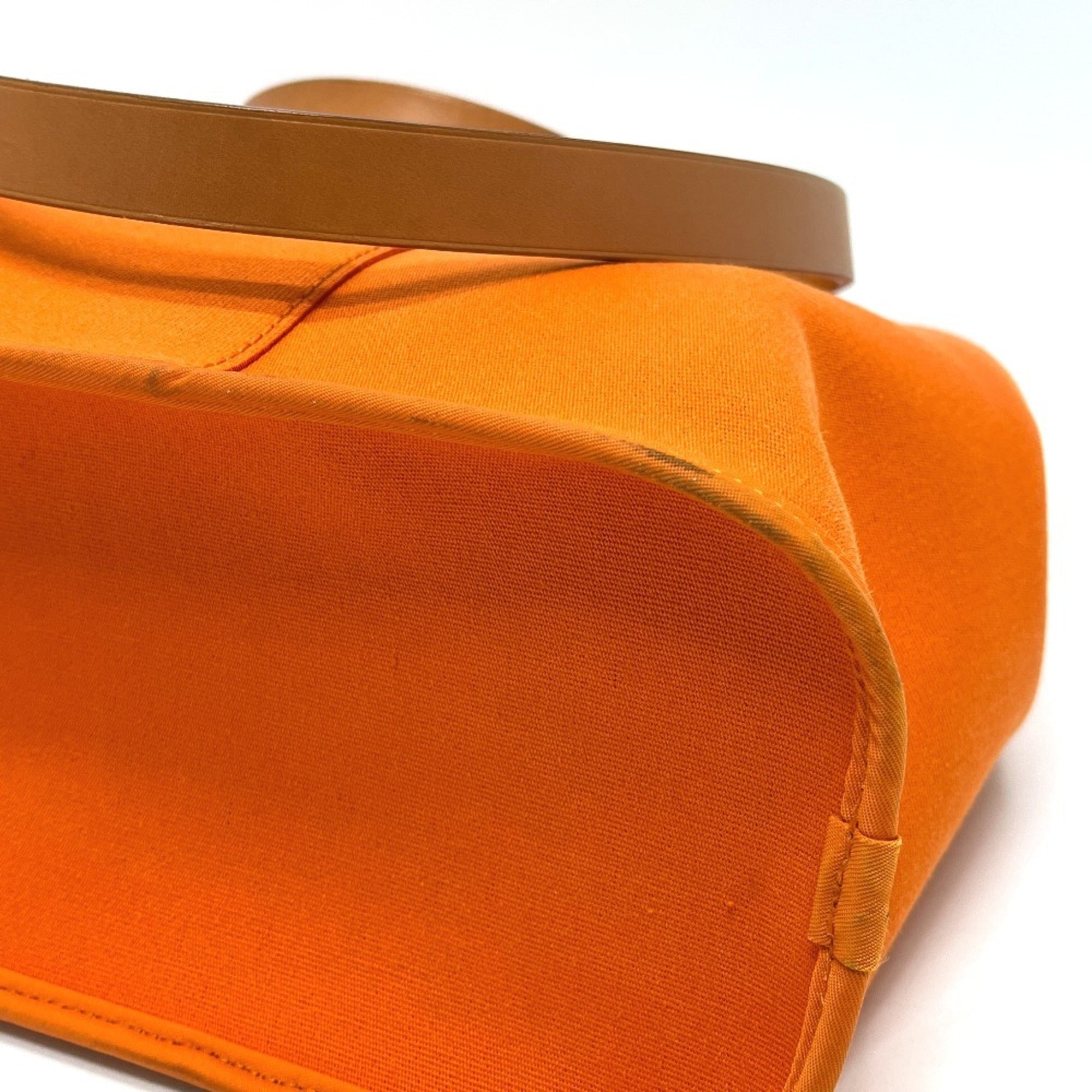 Hermes Orange Toile H Handbag Tote Bag (Pre-Owned)