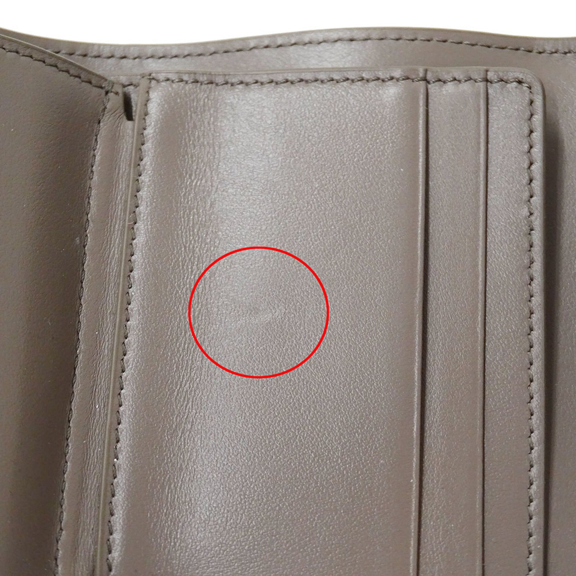 Celine Grayish Leather Wallet (Tri-Fold) (Pre-Owned)