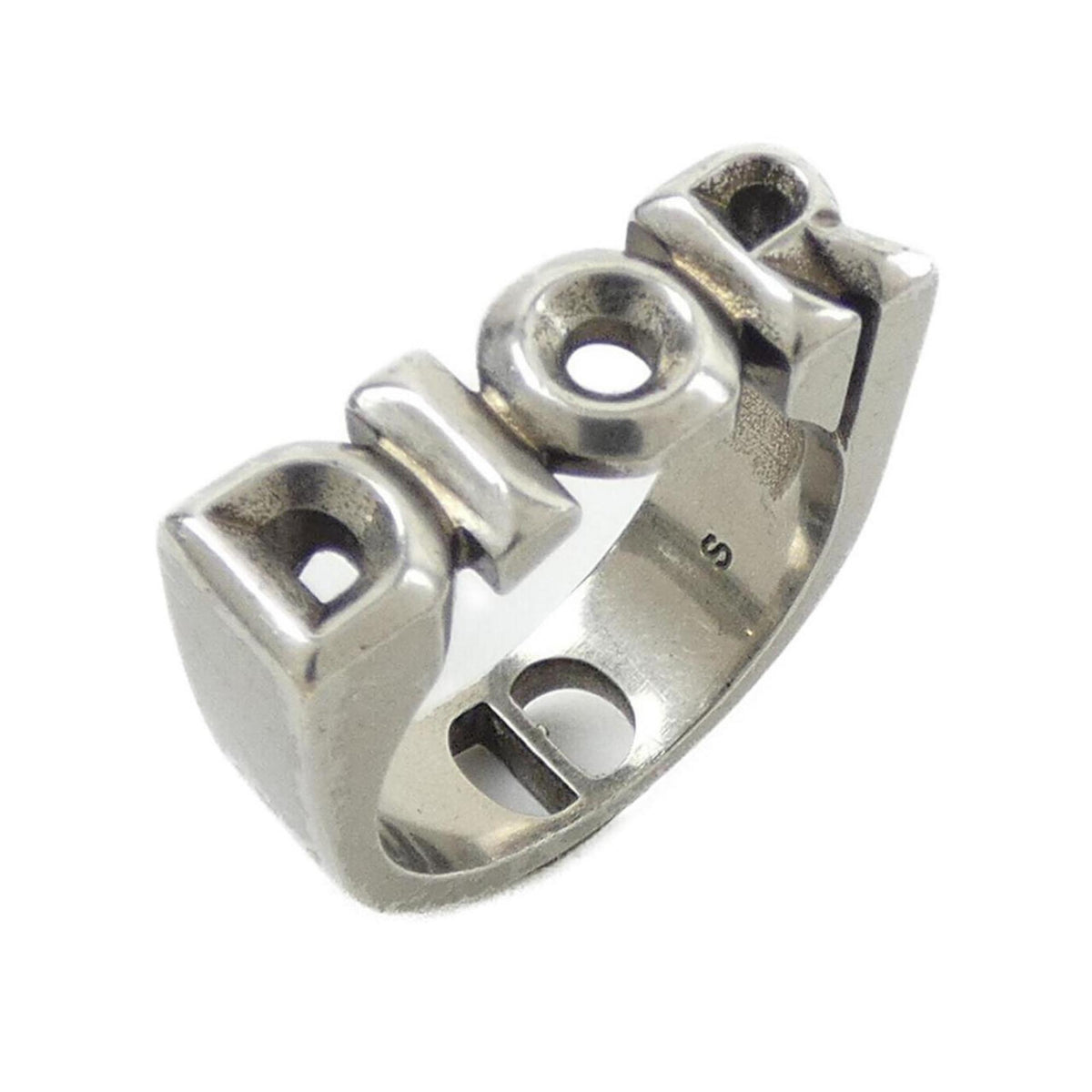 Christian Dior Silver Band Ring (Pre-Owned)