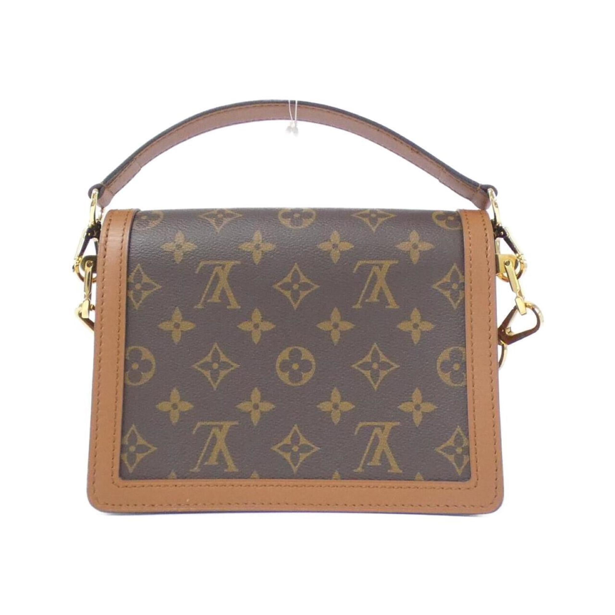 Louis Vuitton Marron Coated Canvas Leather Shoulder Bag (Pre-Owned)