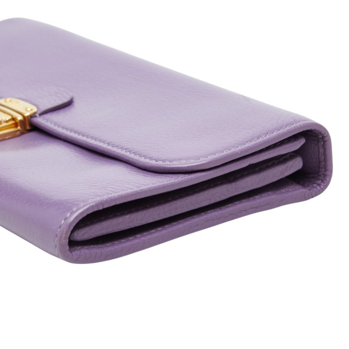 Salvatore Ferragamo Purple Leather Coin Purse/Coin Case (Pre-Owned)