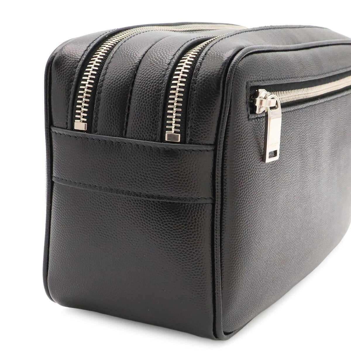 Yves Saint Laurent Black Leather Clutch Bag (Pre-Owned)