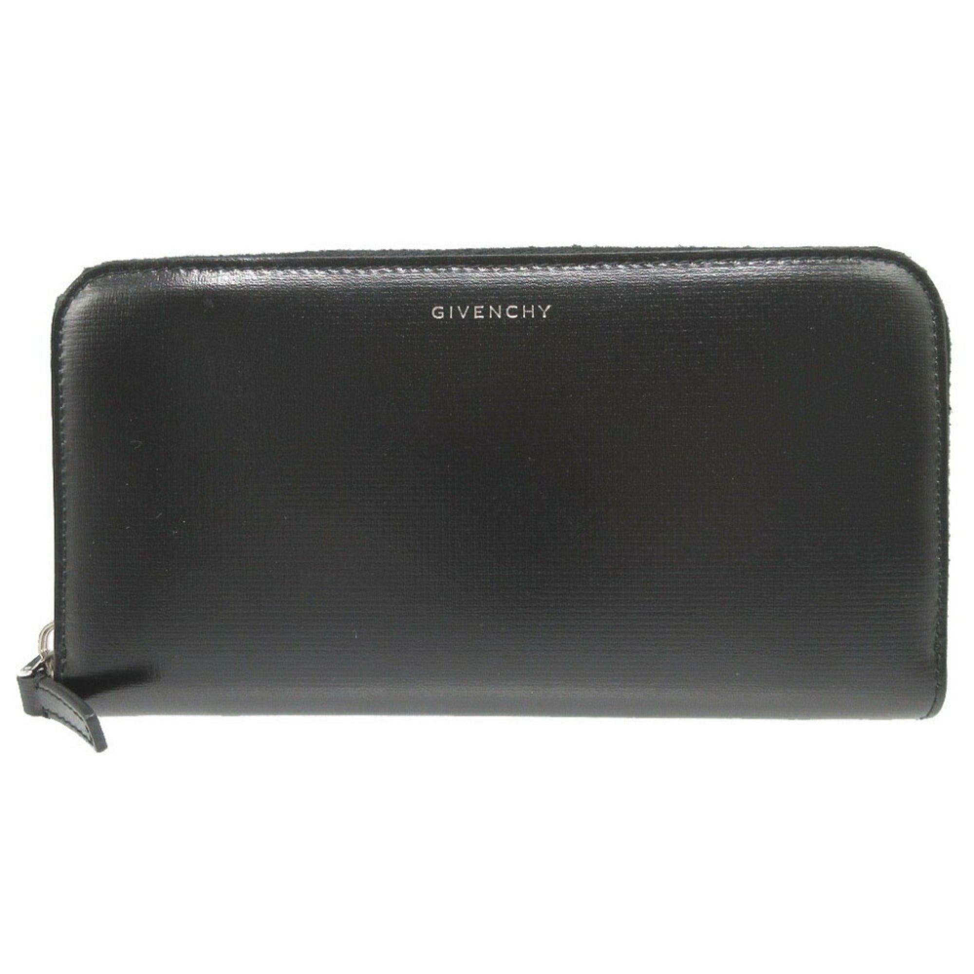 Givenchy Black Leather Long Wallet (Bi-Fold) (Pre-Owned)