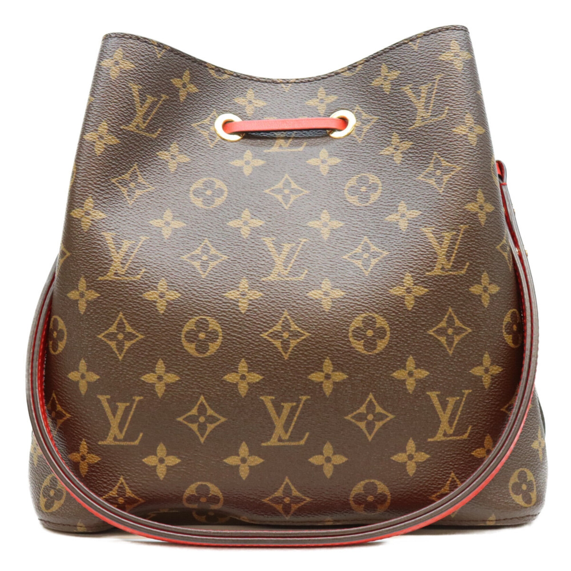 Louis Vuitton Coquelicots Red Color Monogram Shoulder Bag (Pre-Owned)