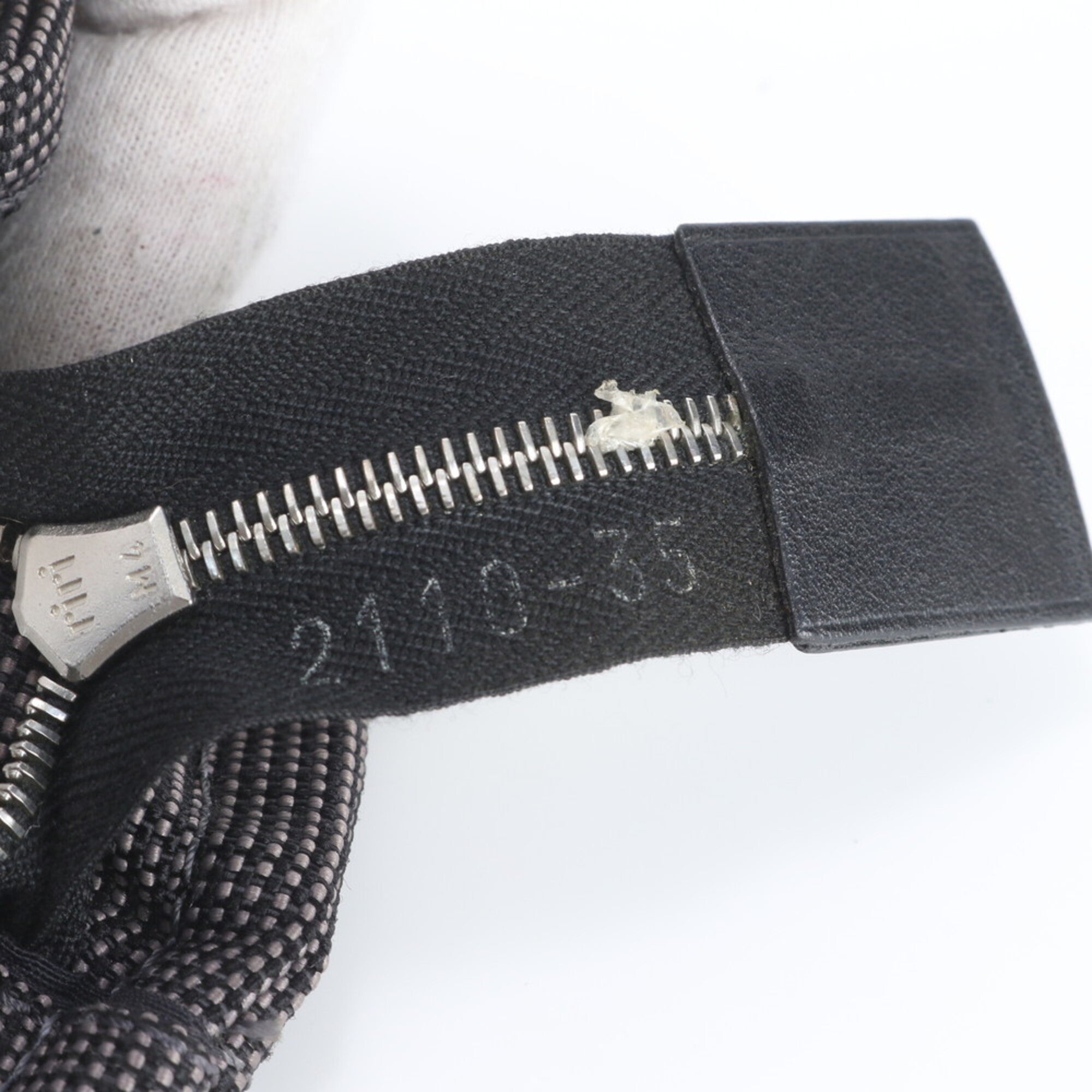 Hermes Black Gray Clutch Bag Pouch (Pre-Owned)