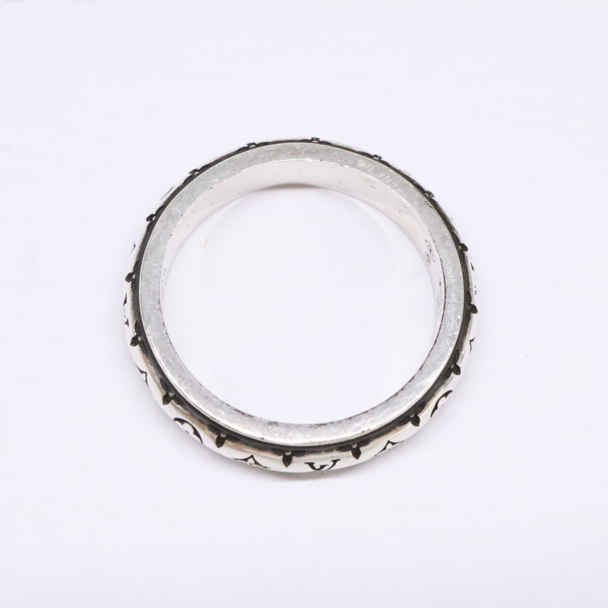 Louis Vuitton Silver Silver 925 Band Ring (Pre-Owned)