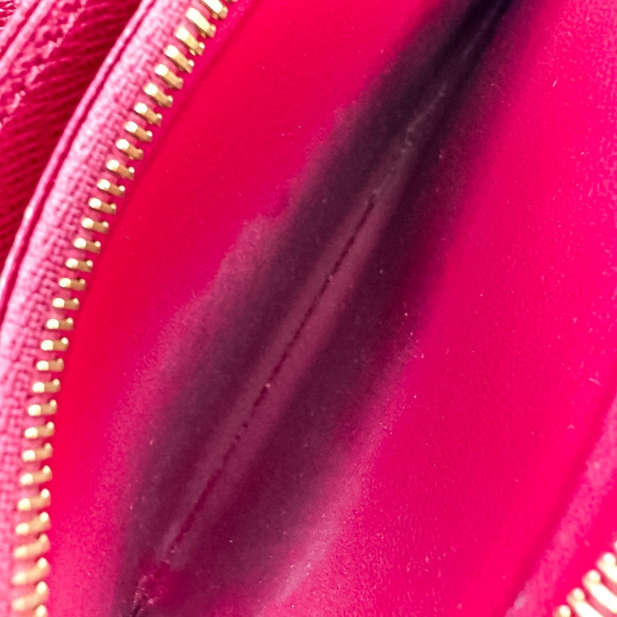 Louis Vuitton Monogram Brown Fuchsia Pink Monogram Long Wallet (Bi-Fold) (Pre-Owned)