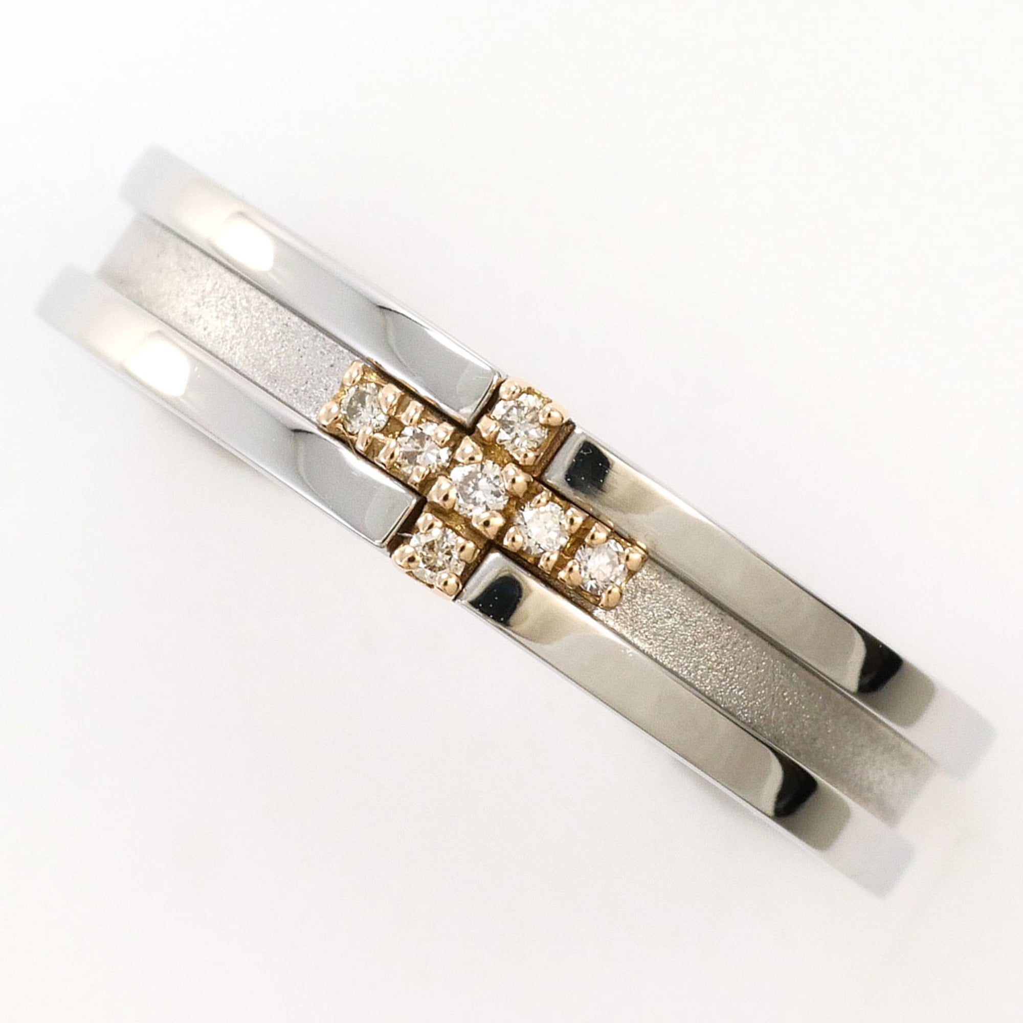 Unbranded White Gold Yellow Gold Yellow Gold (18K) White Gold (18K) Band Ring (Pre-Owned)