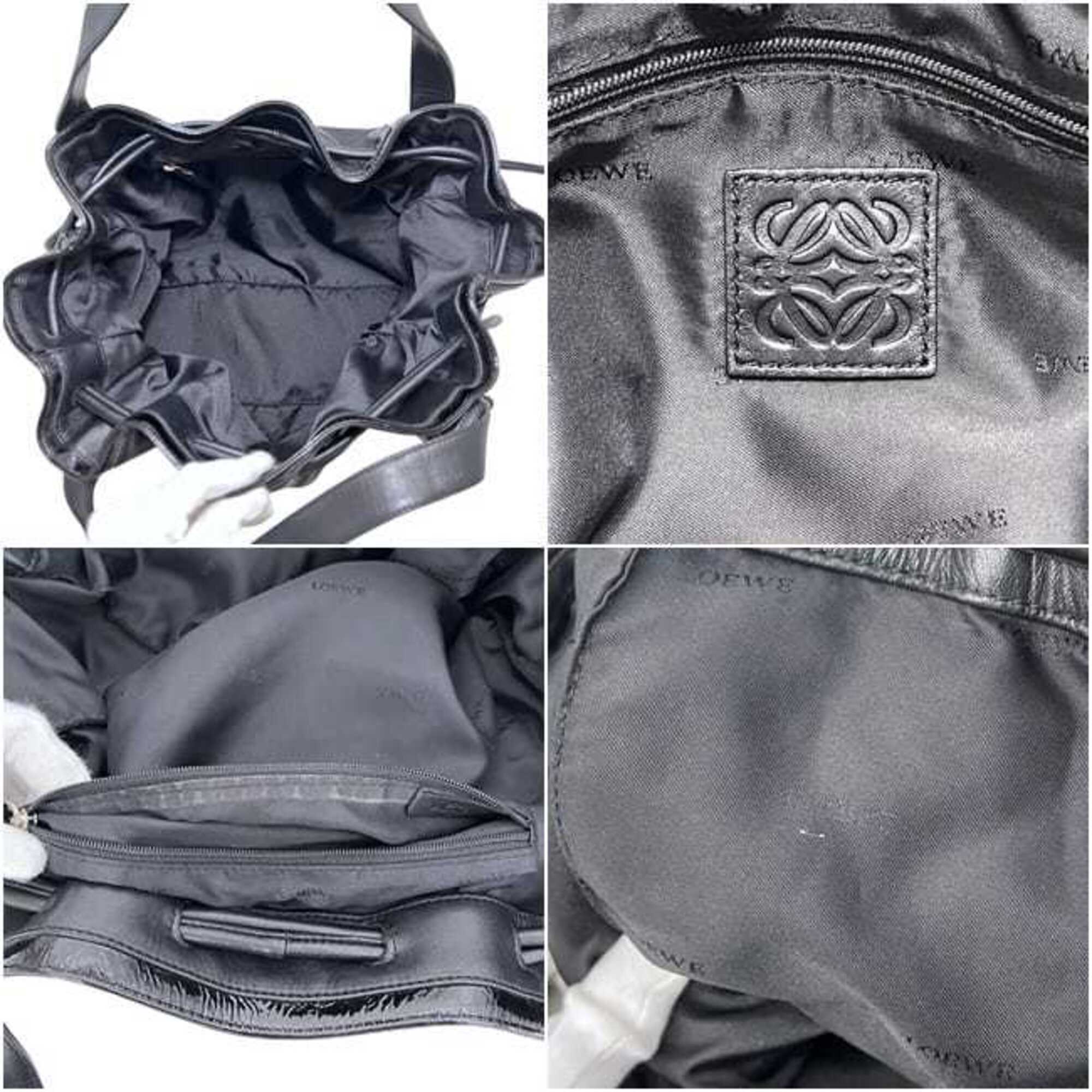 Loewe Black Leather Tote Bag (Pre-Owned)