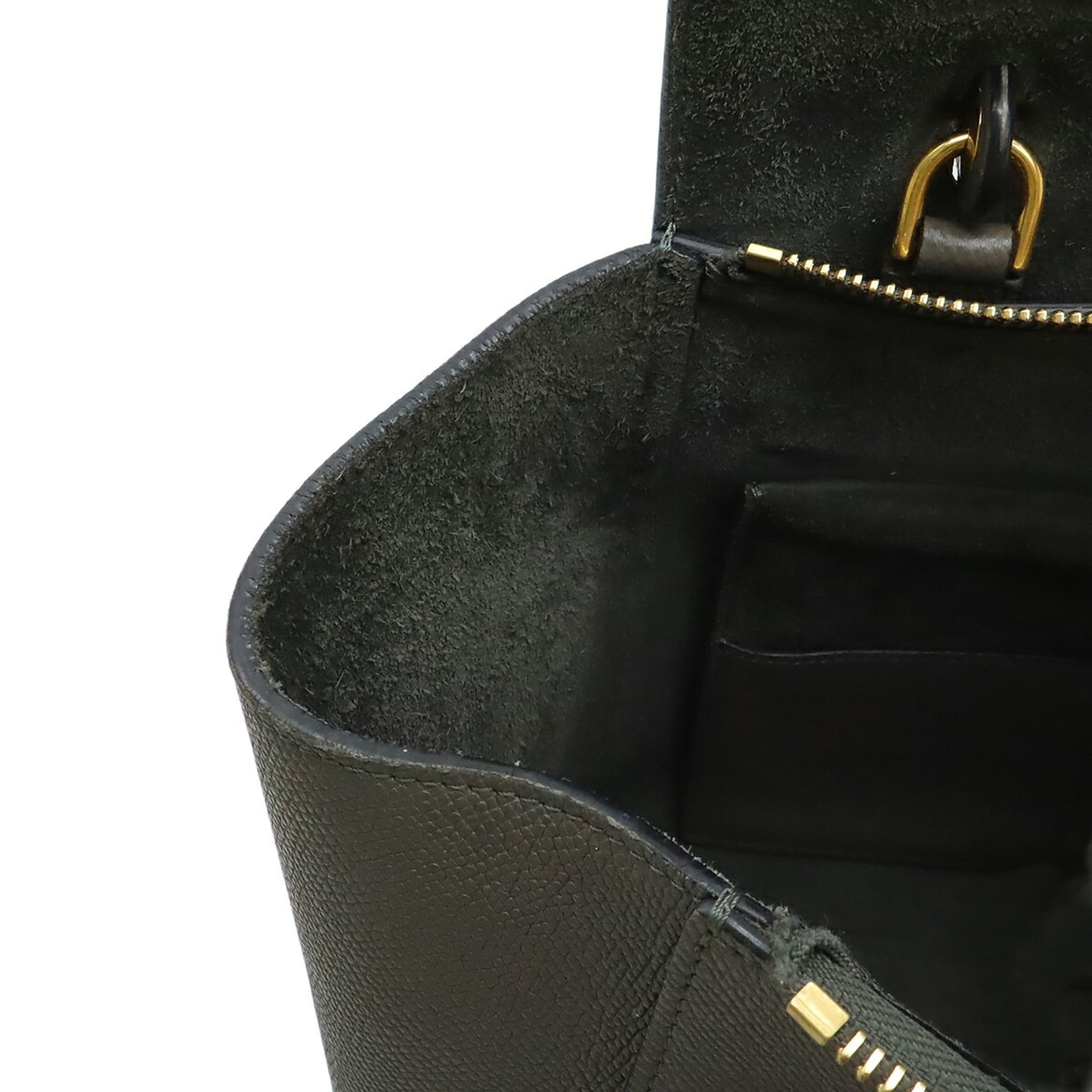 Celine Gray Leather Handbag Shoulder Bag (Pre-Owned)