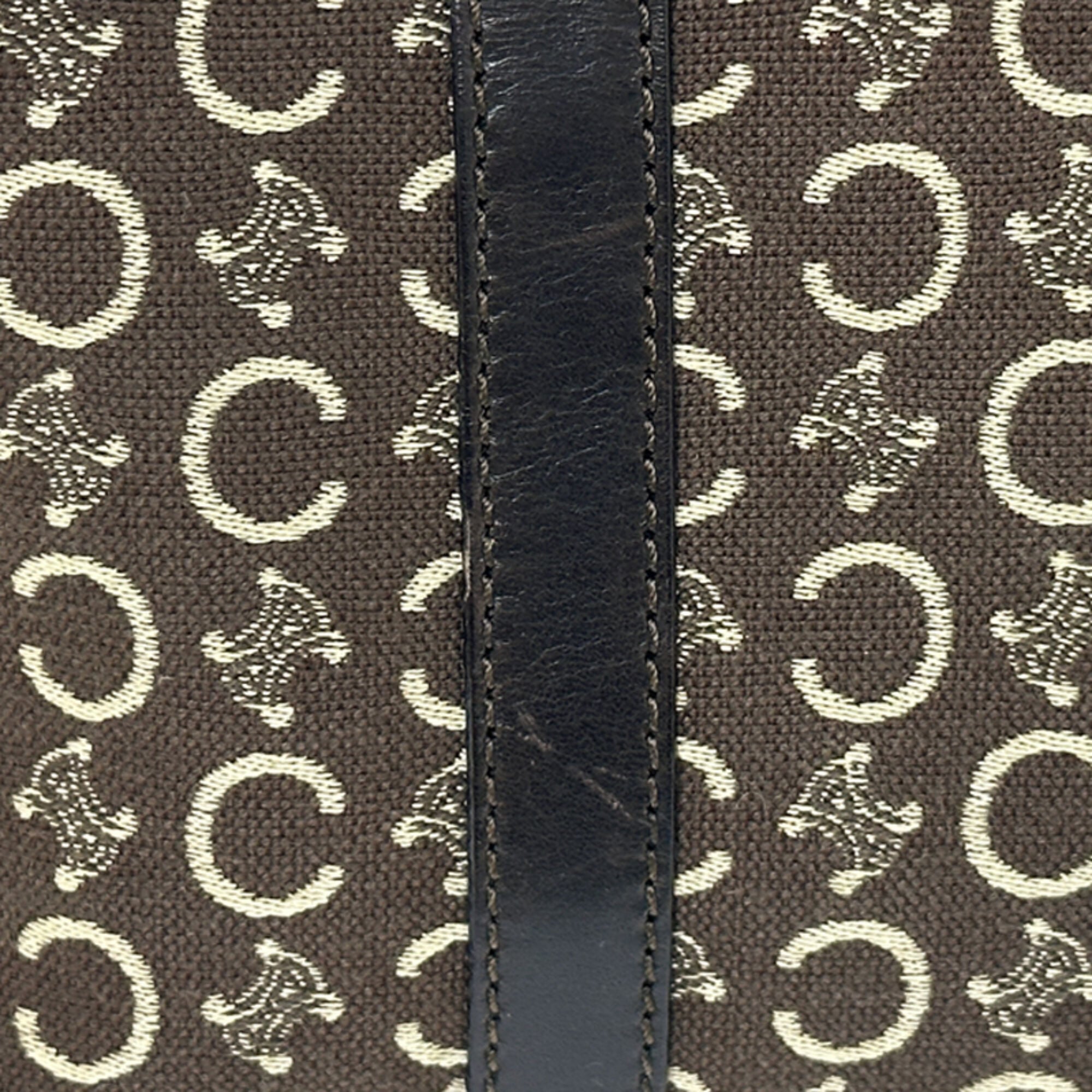 Celine Brown Canvas Handbag (Pre-Owned)