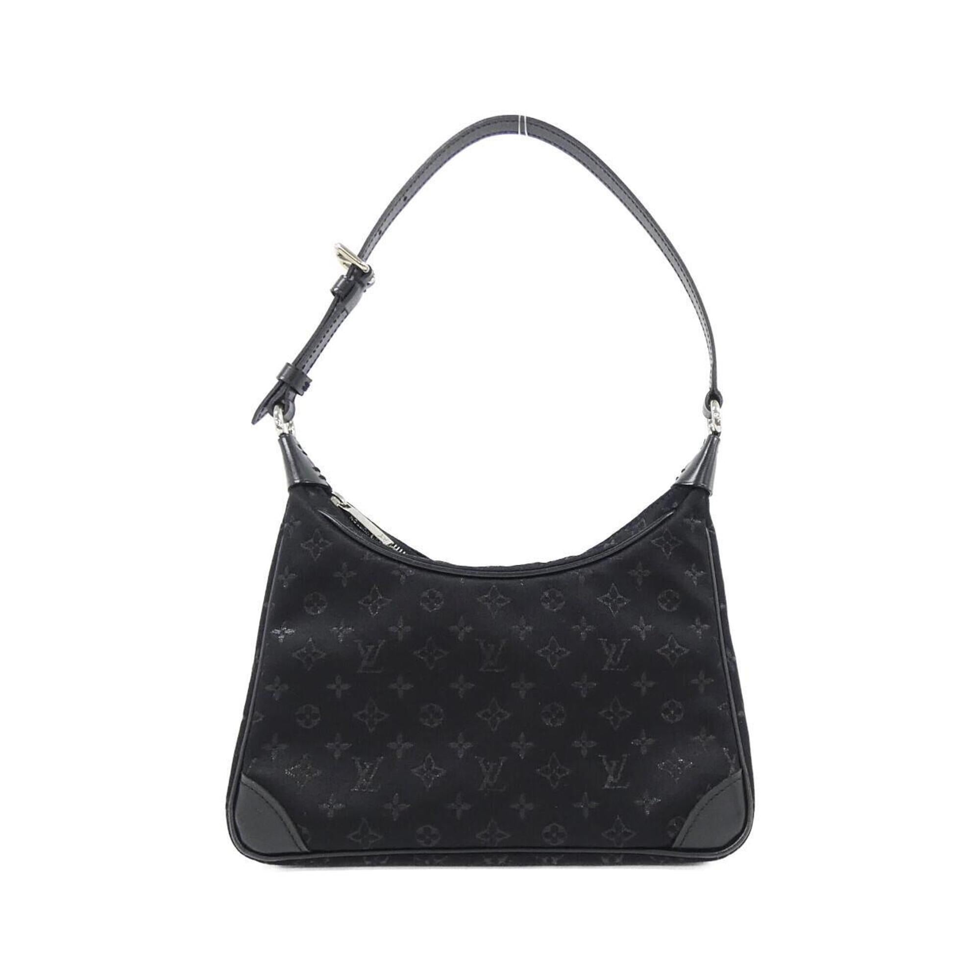 Louis Vuitton Black Satin Shoulder Bag (Pre-Owned)