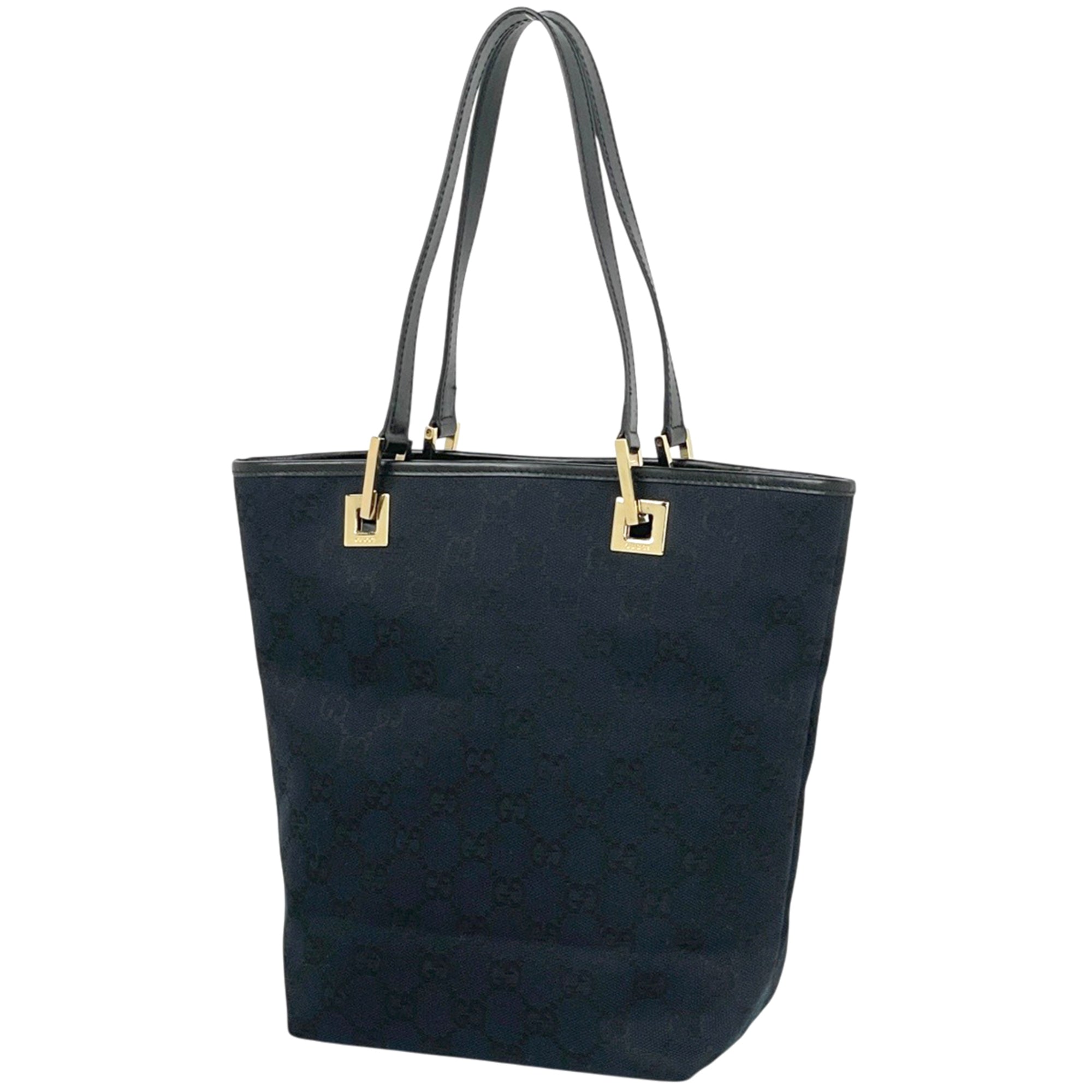 Gucci Black Gg Canvas Tote Bag (Pre-Owned)