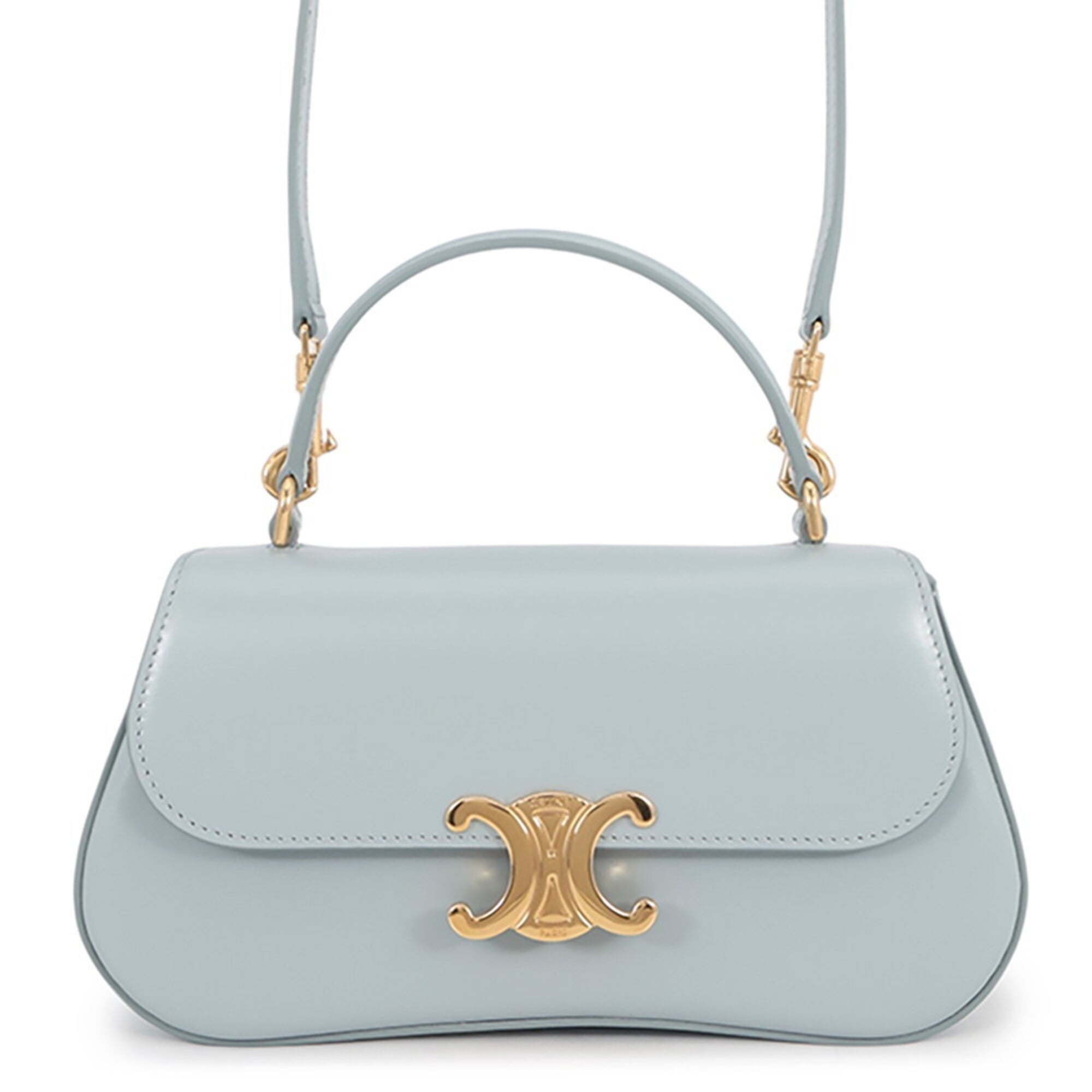 Celine Light Blue Leather Handbag (Pre-Owned)