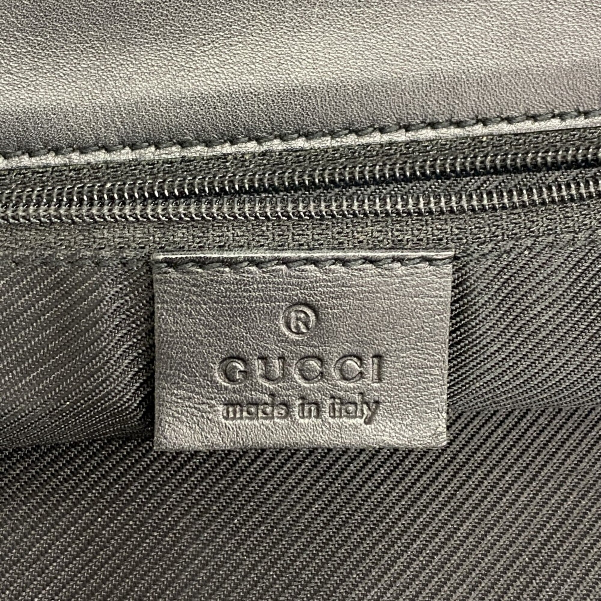 Gucci Black Canvas Tote Bag (Pre-Owned)