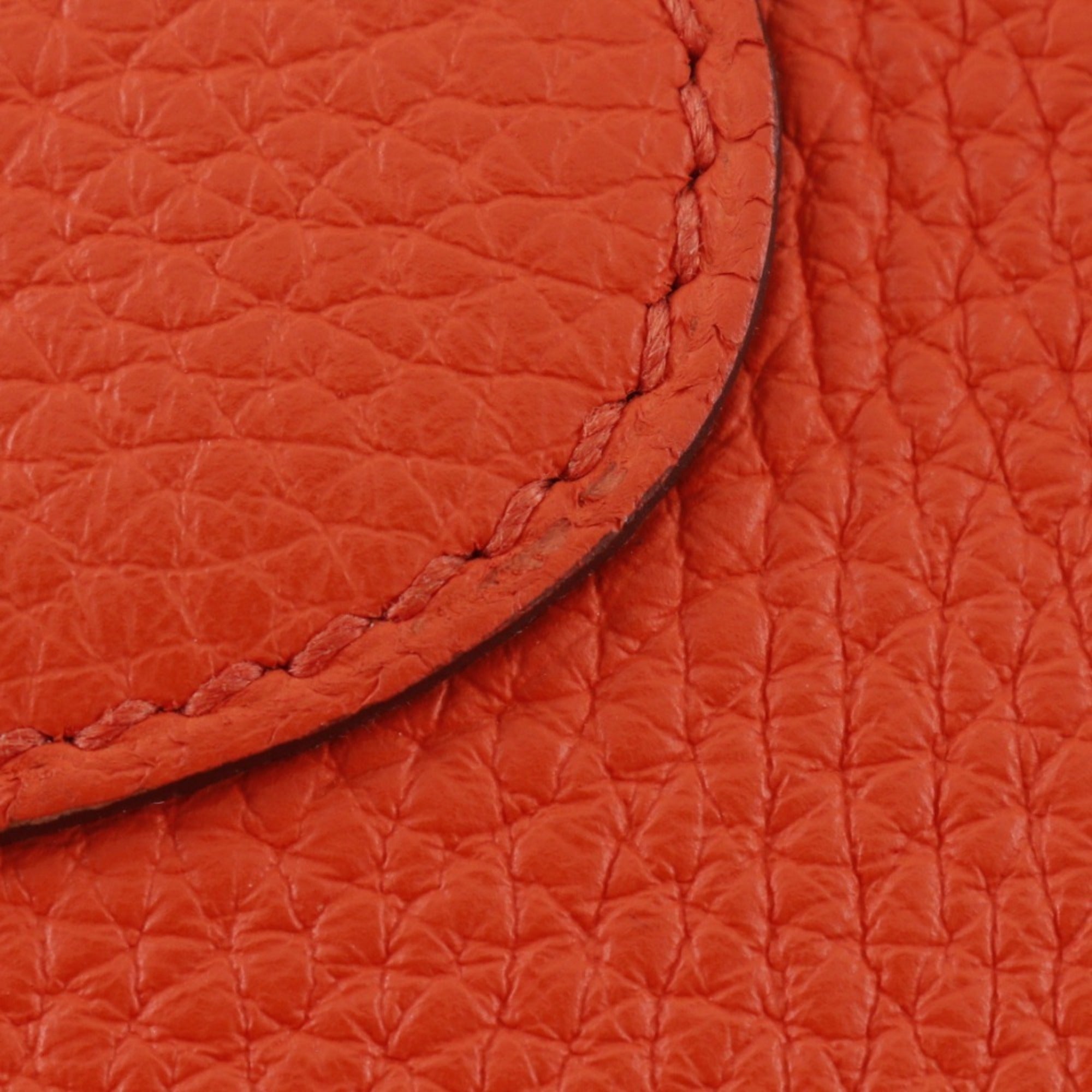 Hermes Bolide Orange Taurillon Clemence Leather Handbag (Pre-Owned)