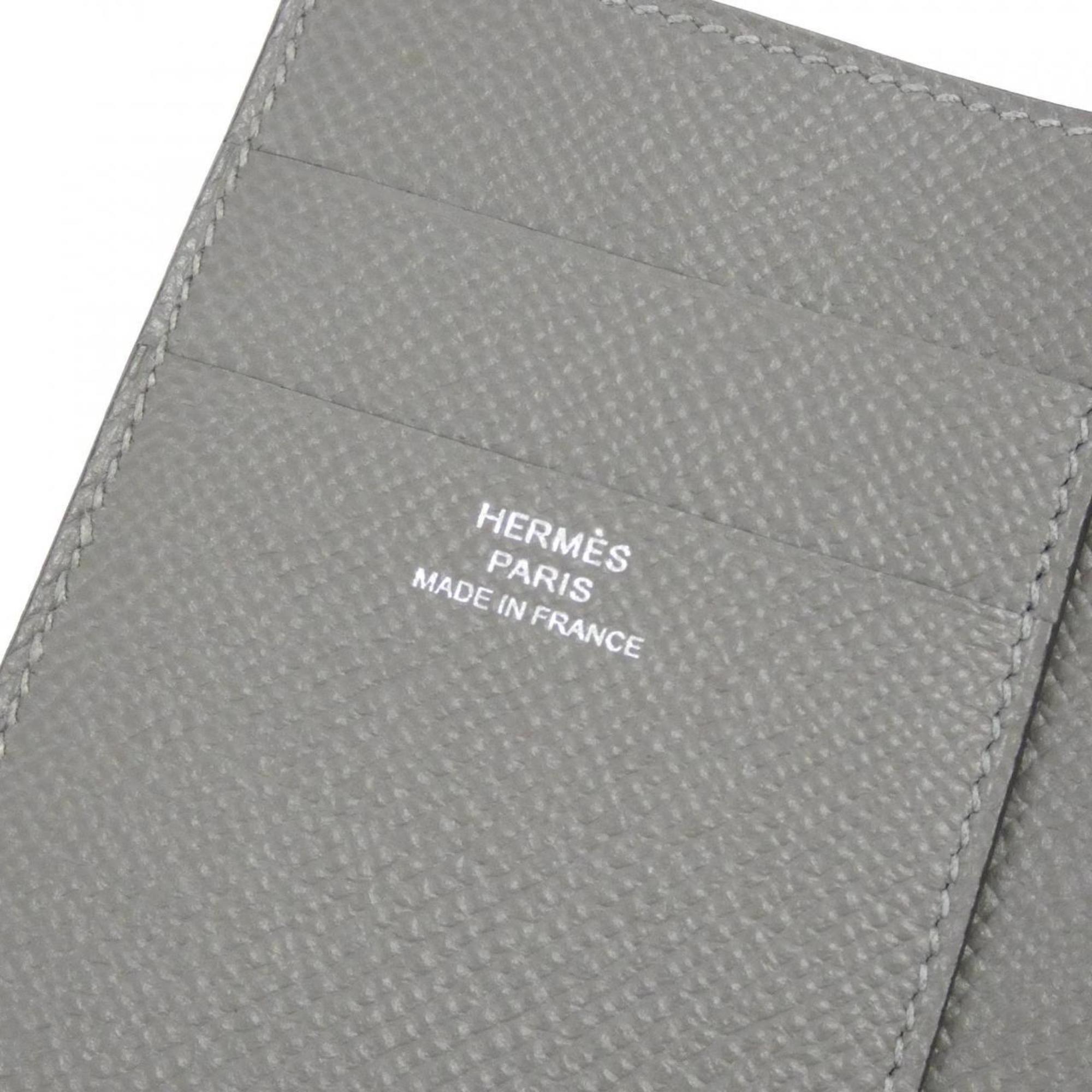 Hermes Gray Epsom Leather Wallet (Bi-Fold) (Pre-Owned)