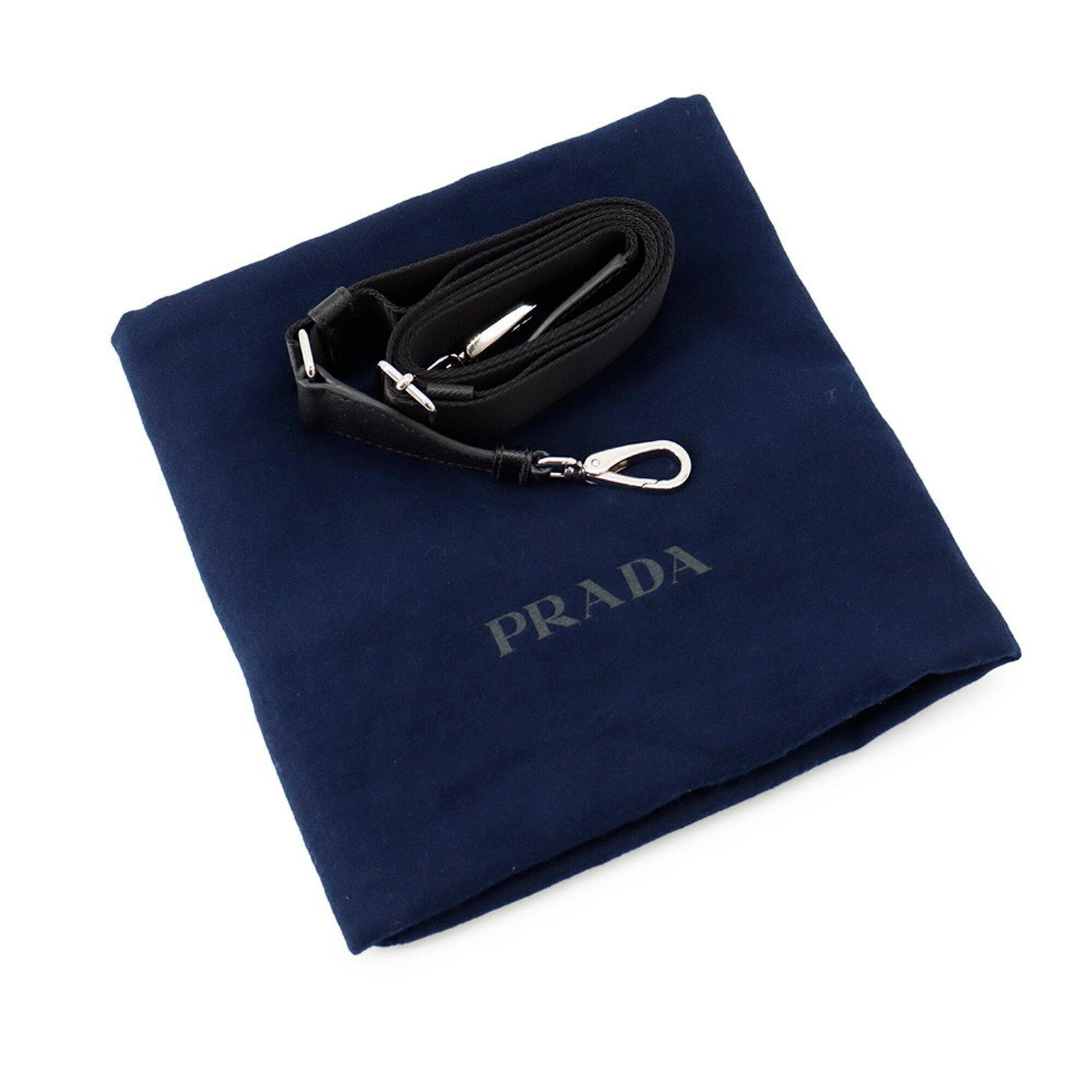 Prada Black Nylon Leather Boston Bag Handbag Shoulder Bag (Pre-Owned)