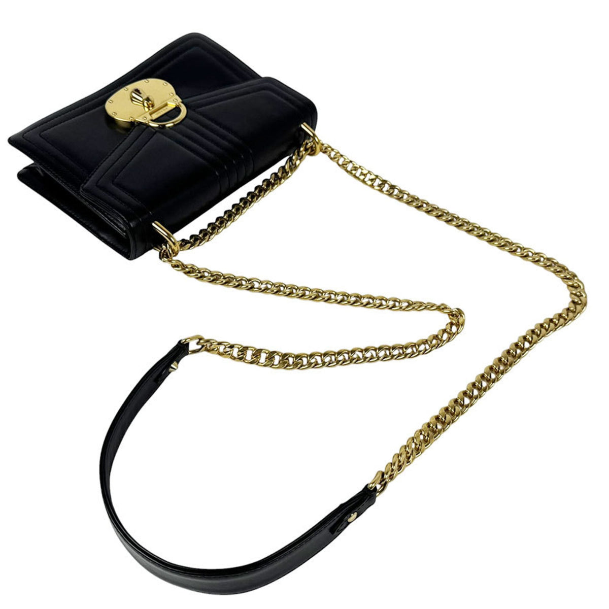 Prada Black Leather Shoulder Bag (Pre-Owned)