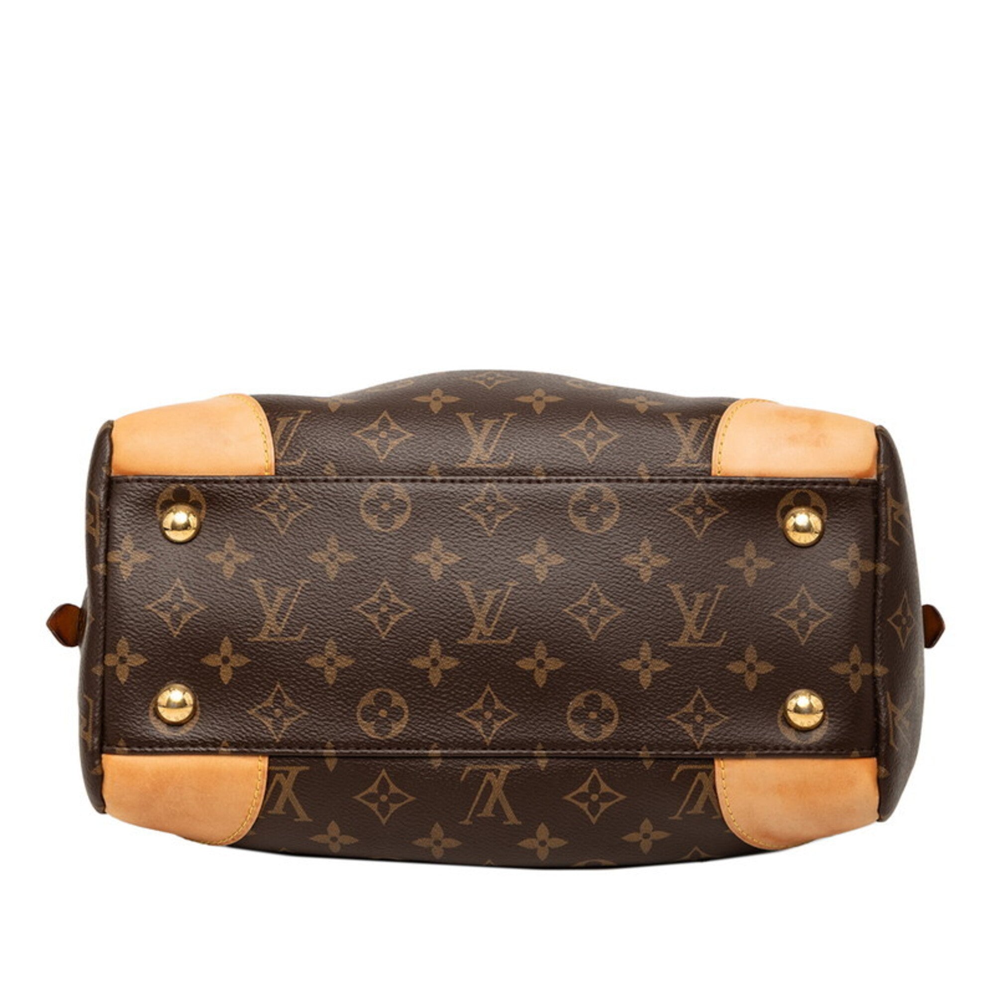 Louis Vuitton Brown Pvc Leather Handbag Shoulder Bag (Pre-Owned)
