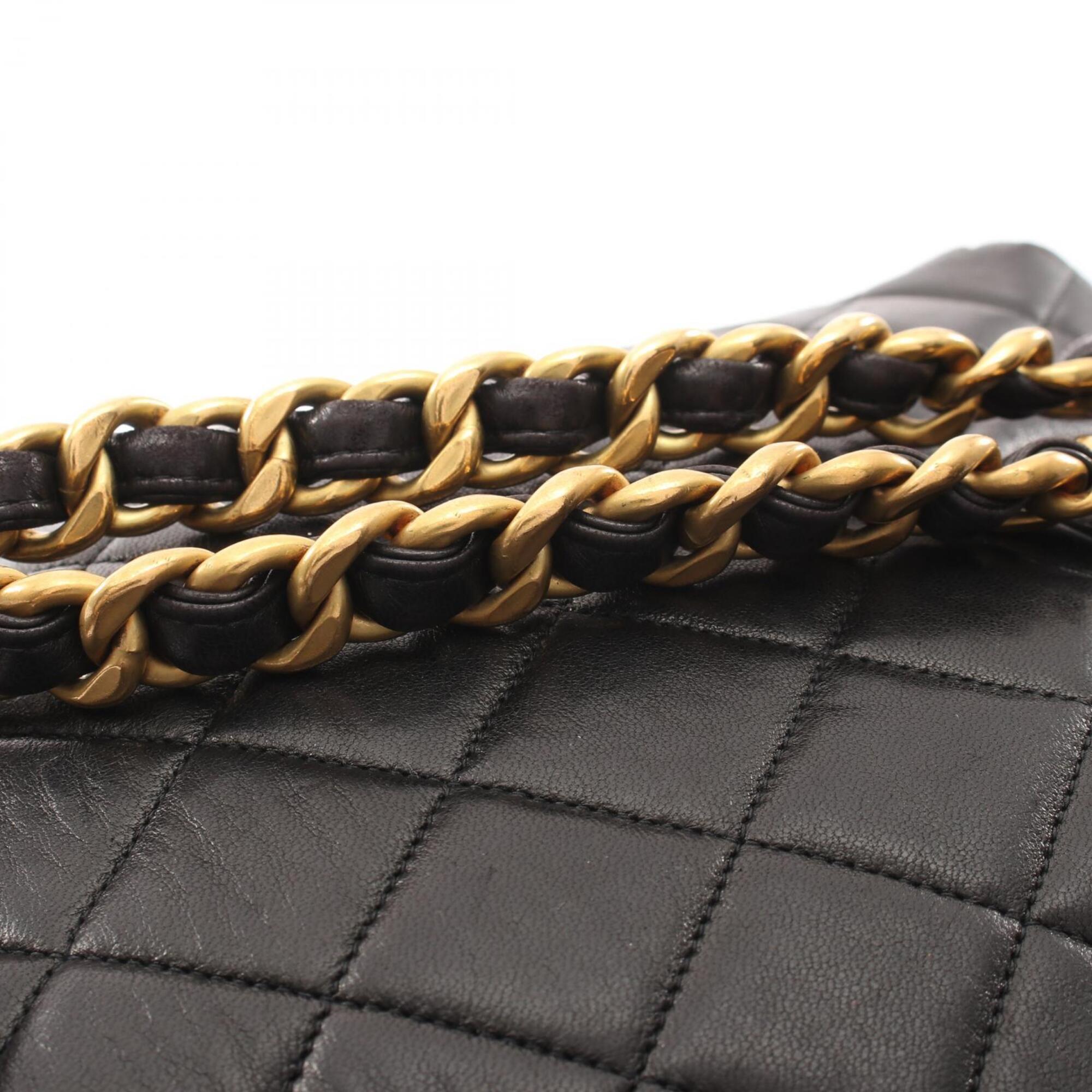 Chanel Black Leather Backpack (Pre-Owned)